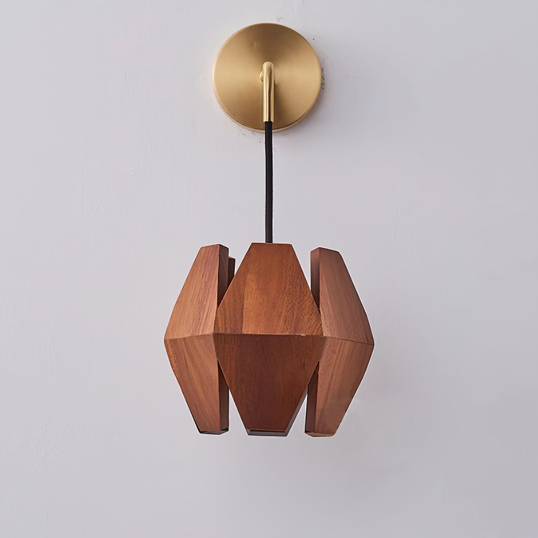 Yale Geometrische Nordische Minimalistische Wandleuchte aus Holz-Letslighting