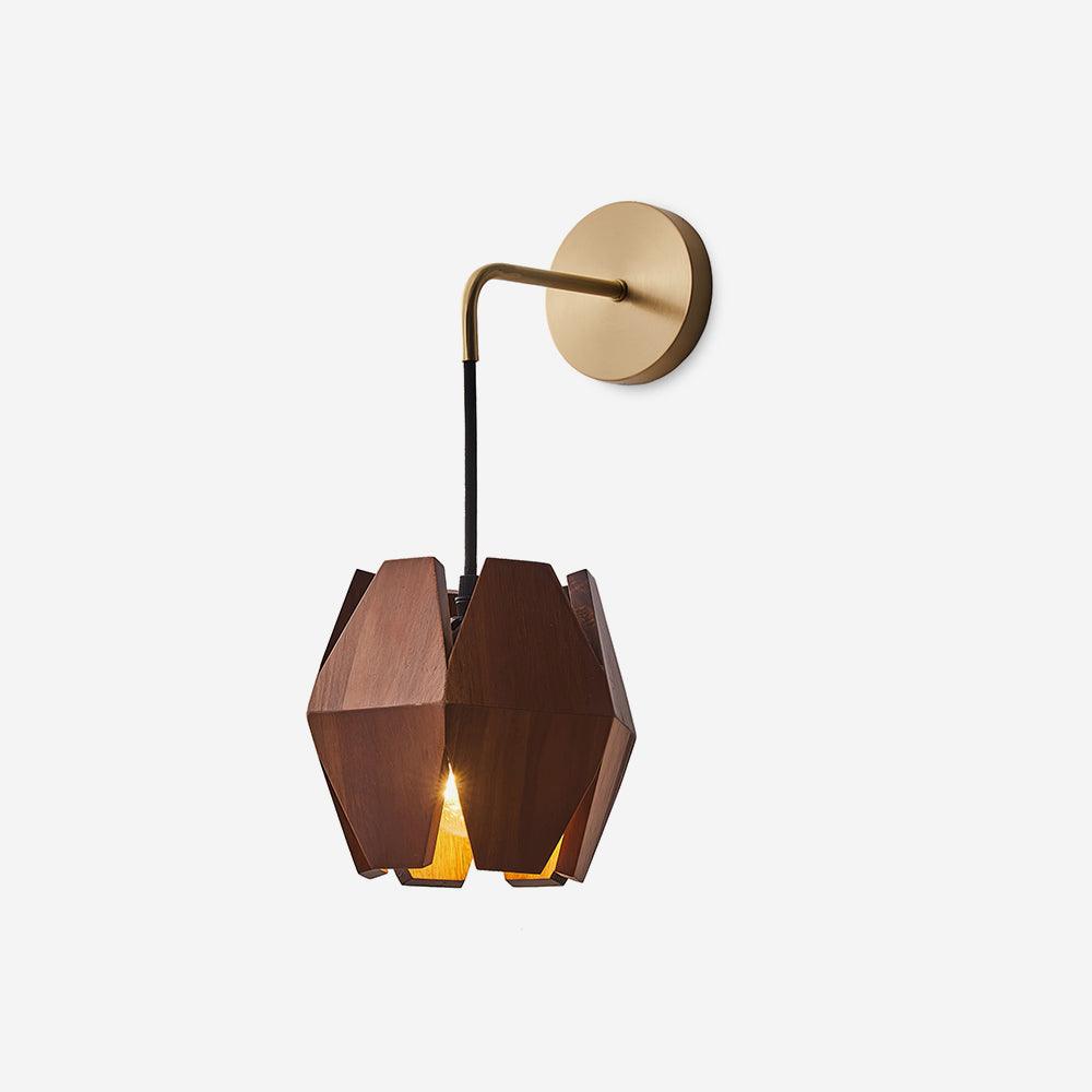 Yale Geometrische Nordische Minimalistische Wandleuchte aus Holz-Letslighting