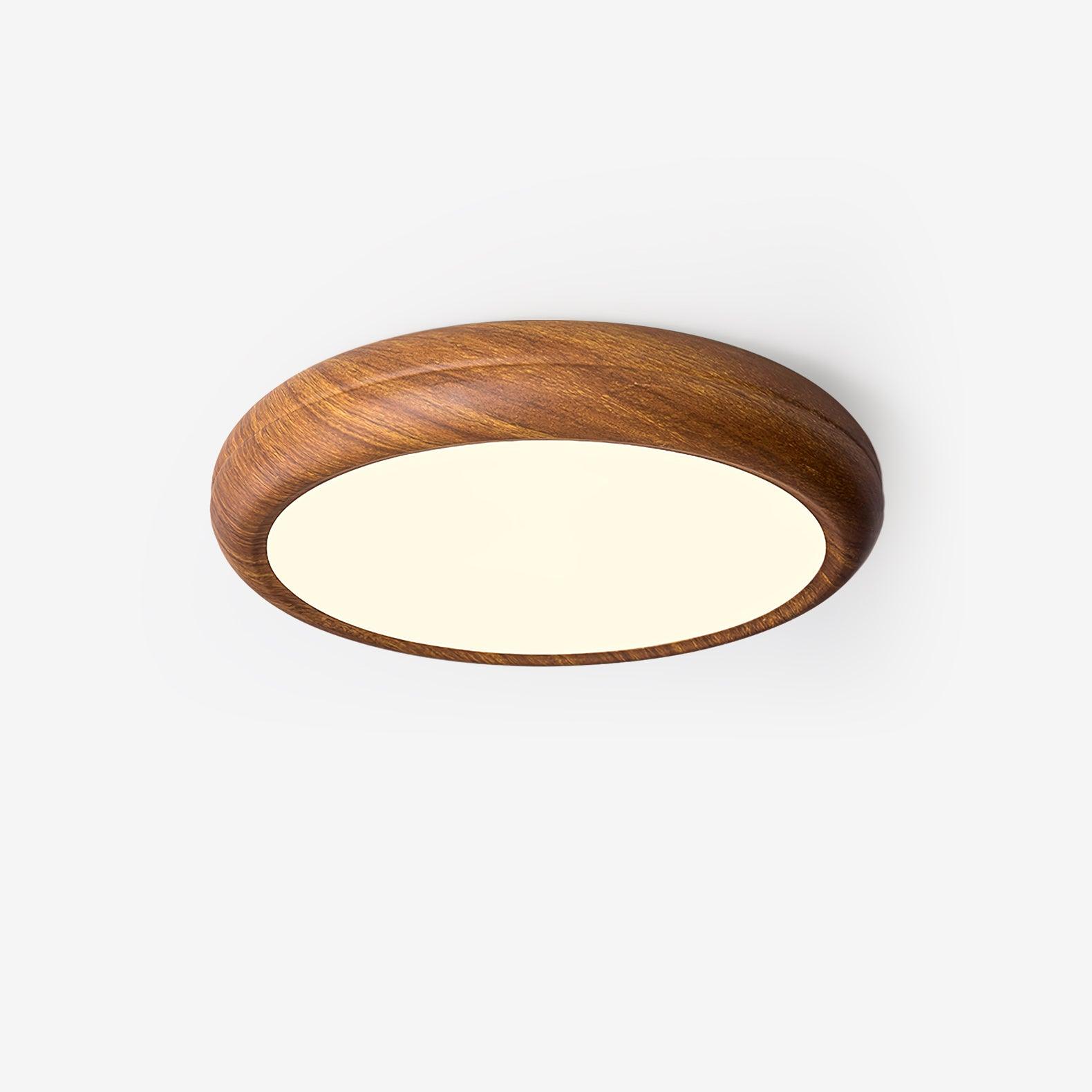 Orbis Wood Wood Grain Round Ceiling Light - Letslighting