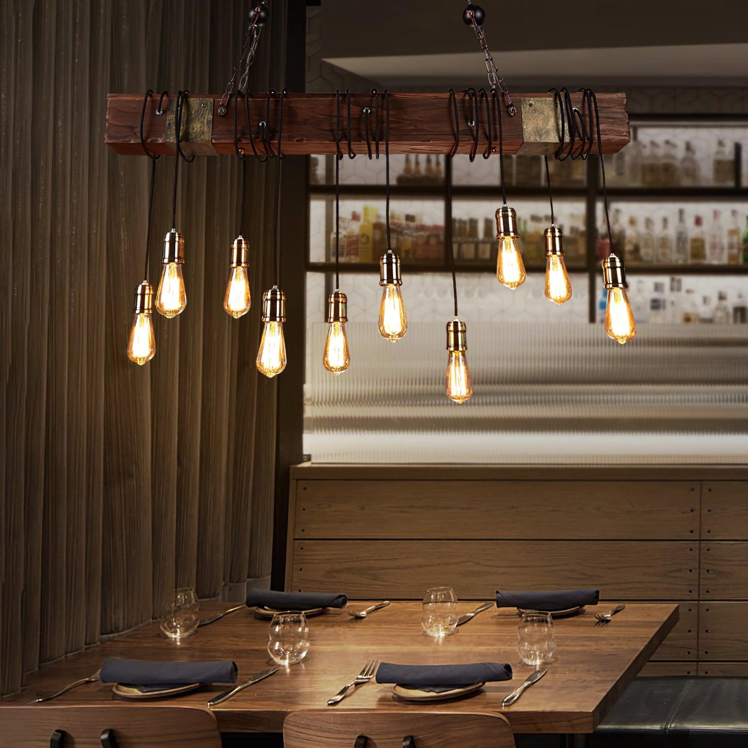 Lustra Kronleuchter Holz Modern-Letslighting