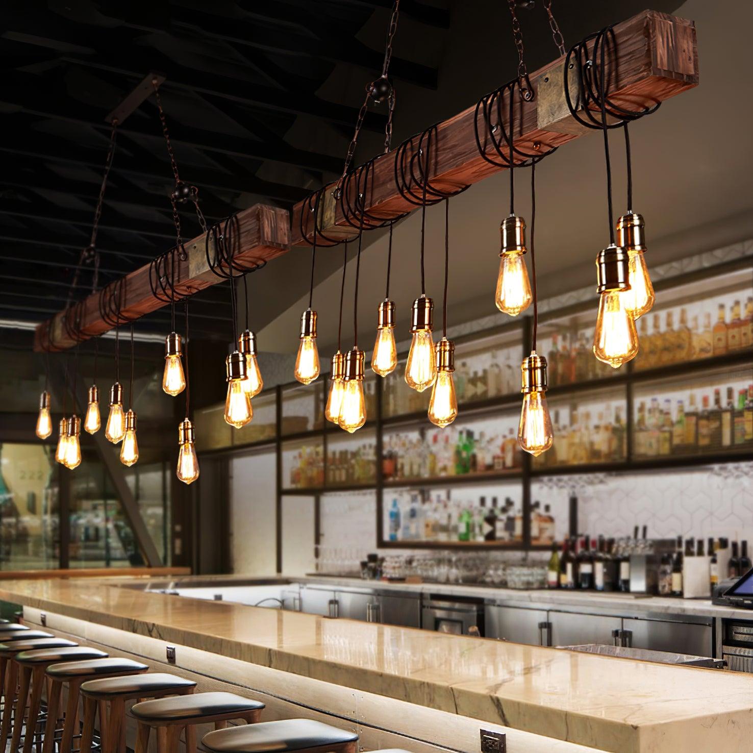 Lustra Kronleuchter Holz Modern-Letslighting