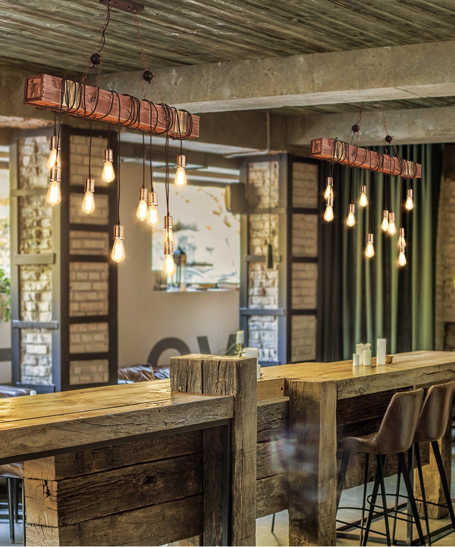 Lustra Kronleuchter Holz Modern-Letslighting