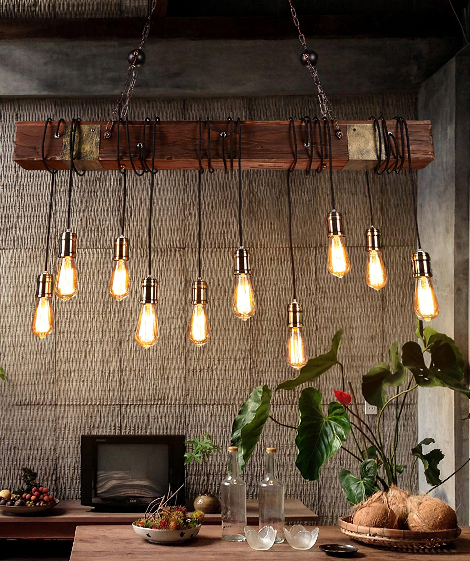 Lustra Kronleuchter Holz Modern-Letslighting