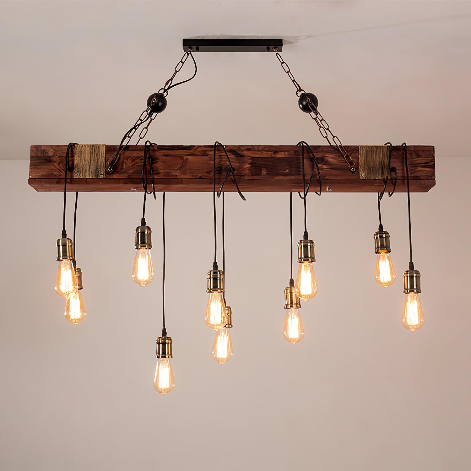 Lustra Kronleuchter Holz Modern-Letslighting