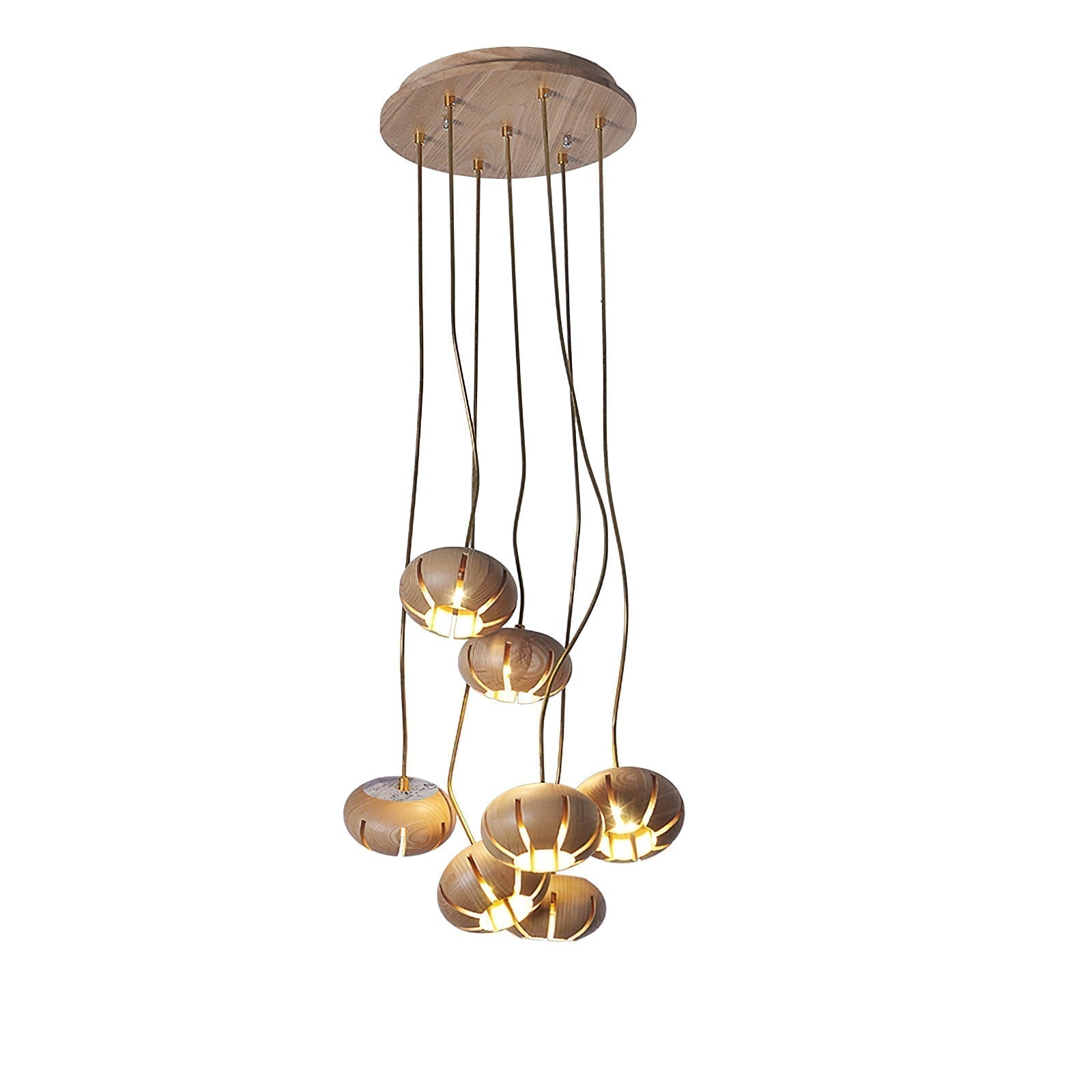 Zasorir Sculptural Marble Cluster Pendant Light - Blowlighting
