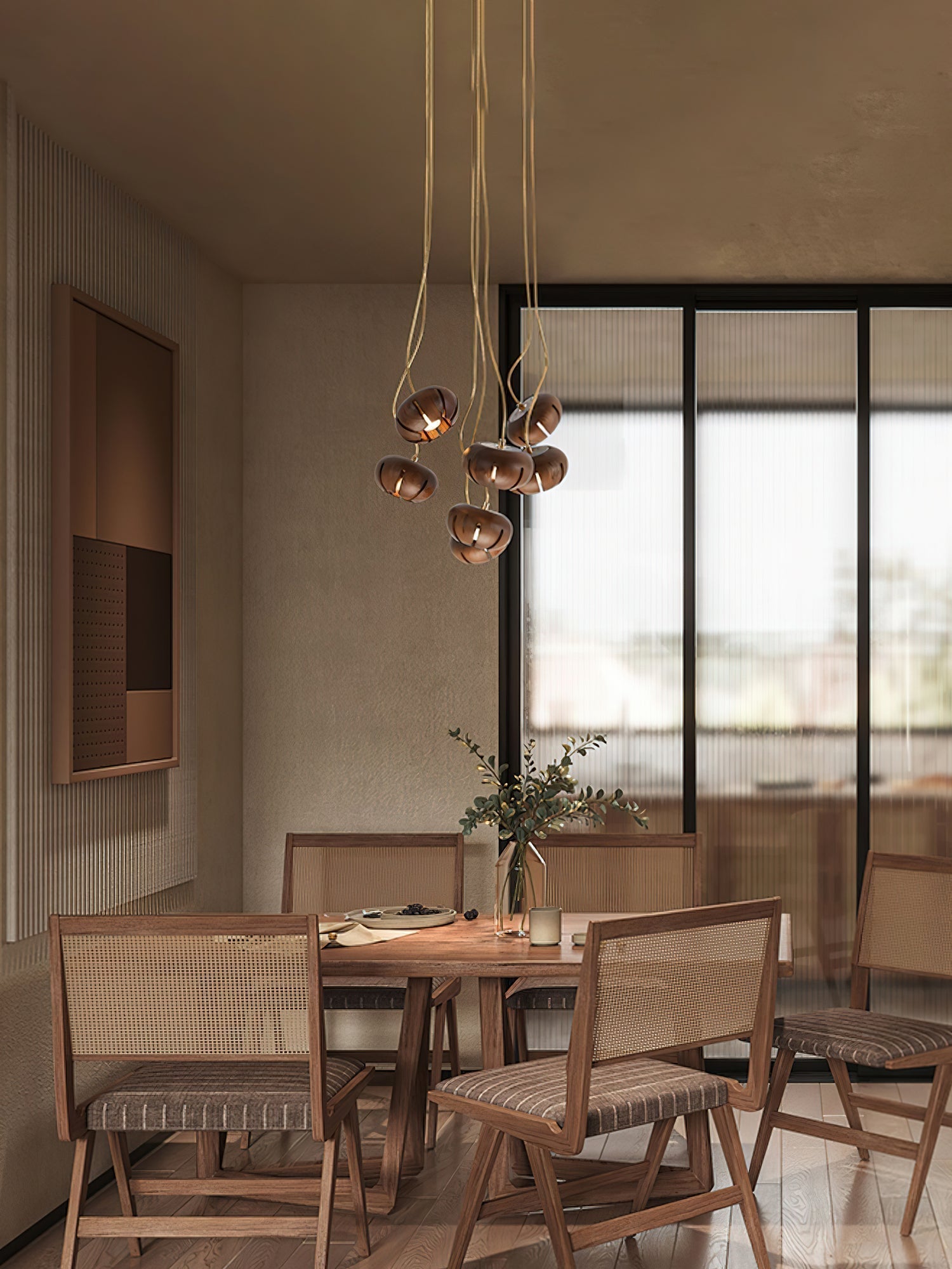 Zasorir Sculptural Marble Cluster Pendant Light - Blowlighting