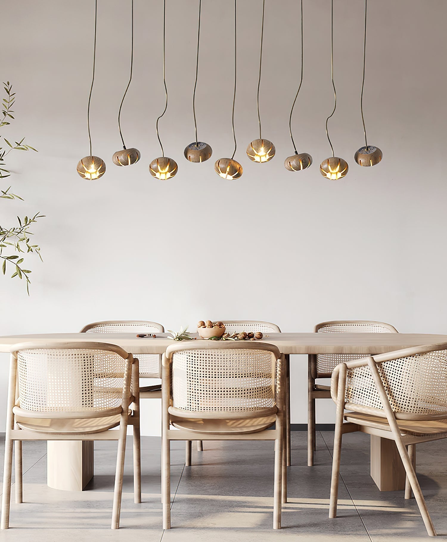 Zasorir Sculptural Marble Cluster Pendant Light - Blowlighting