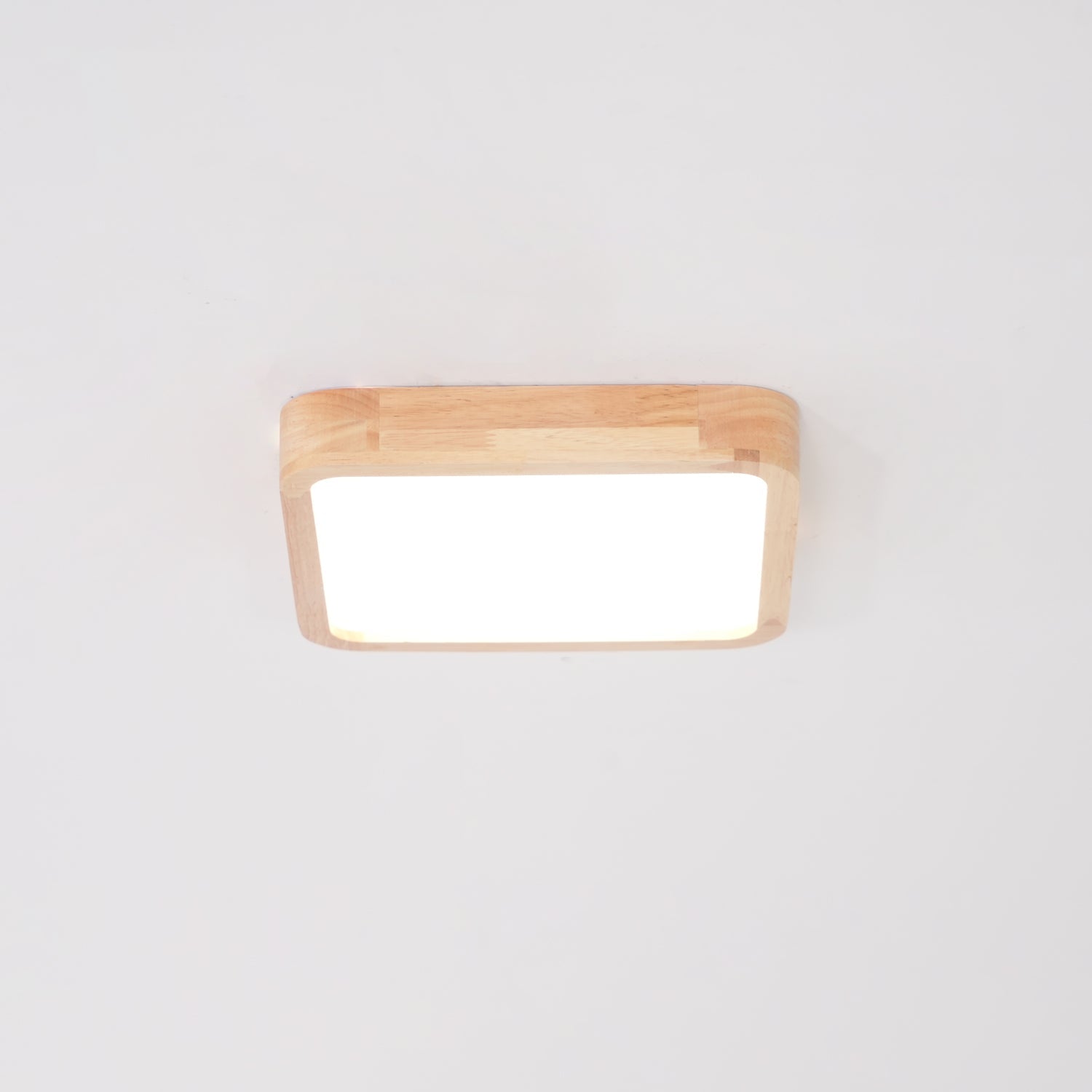 Lustra Deckenleuchte Holz Geometrisch LED-Letslighting