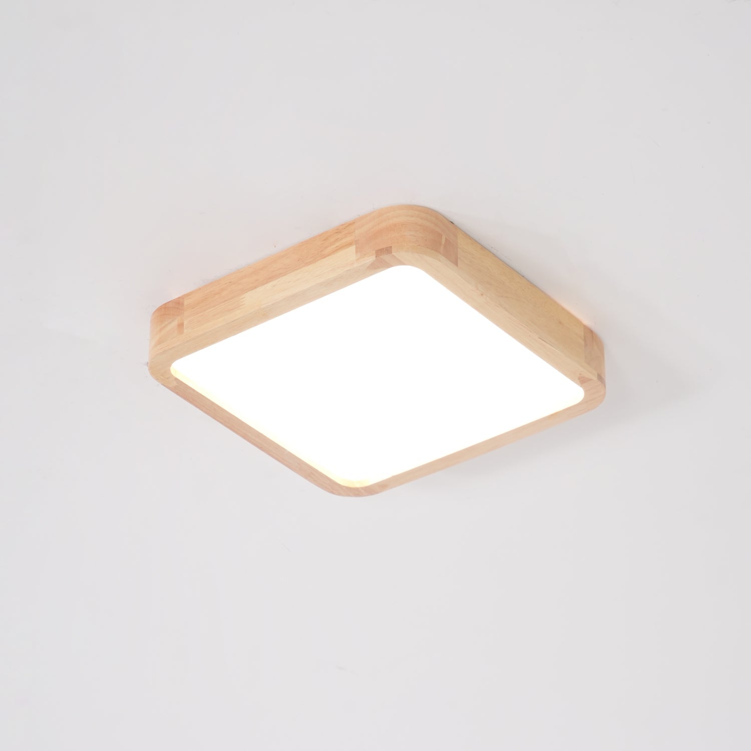 Lustra Deckenleuchte Holz Geometrisch LED-Letslighting