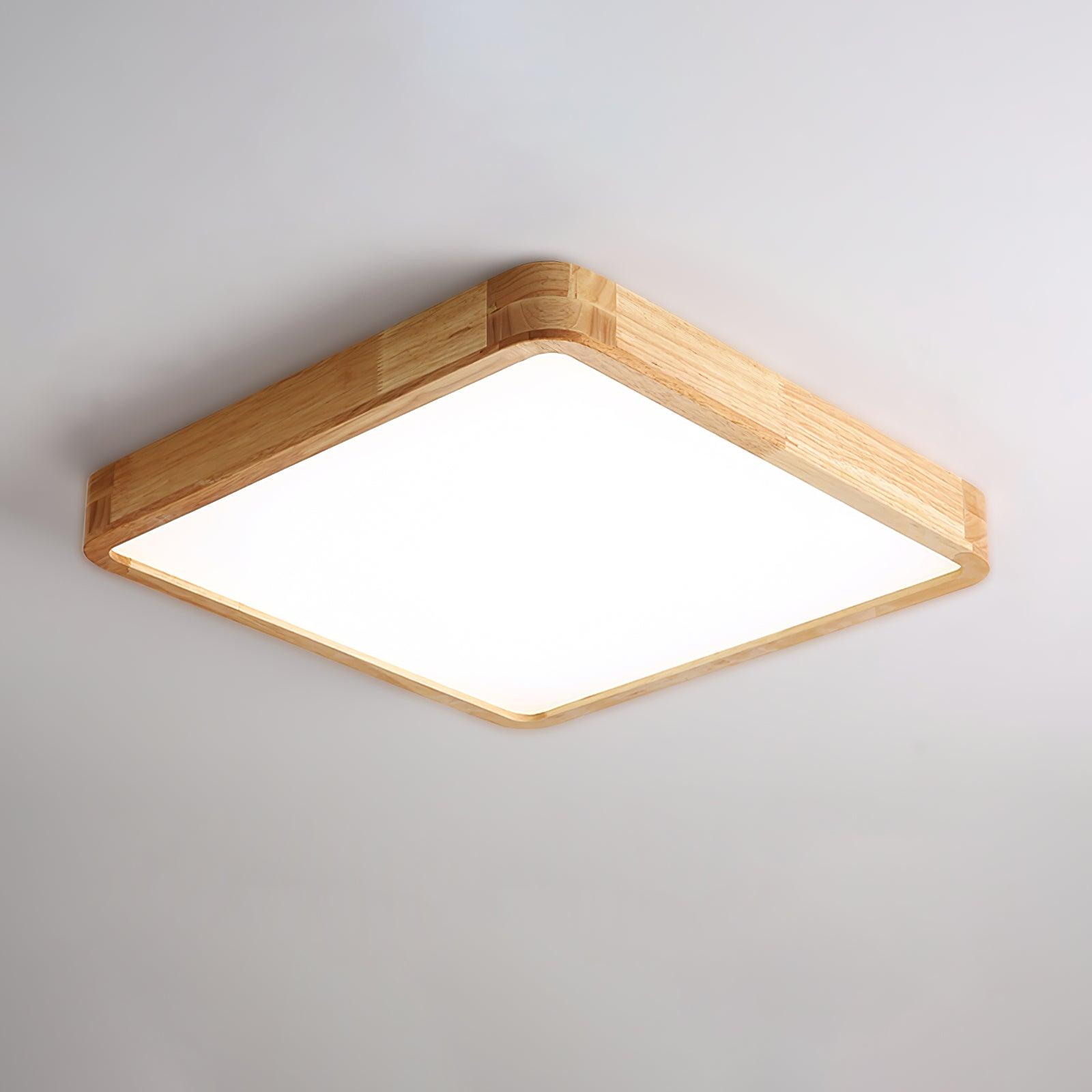 Lustra Deckenleuchte Holz Geometrisch LED-Letslighting