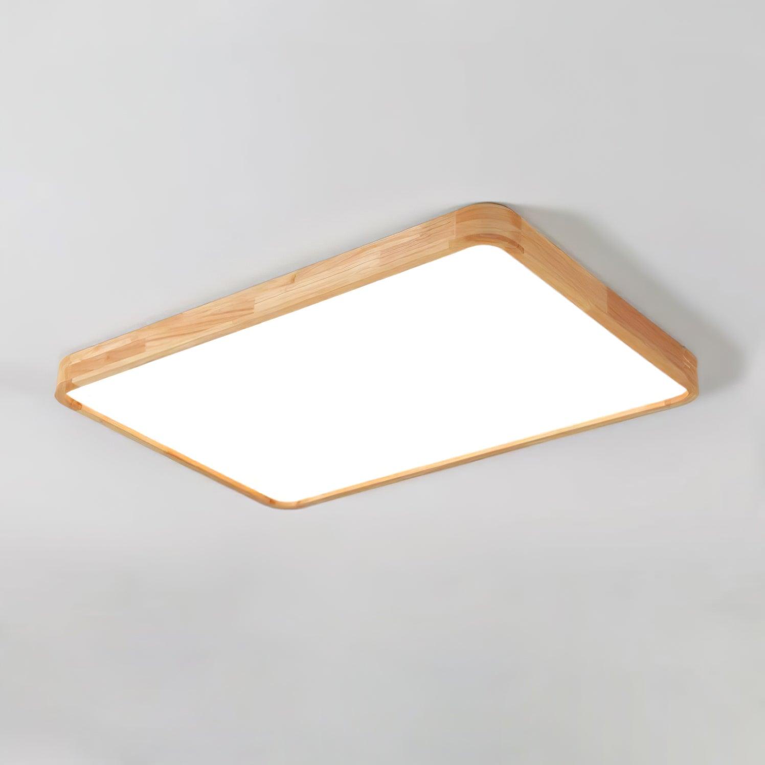 Lustra Deckenleuchte Holz Geometrisch LED-Letslighting
