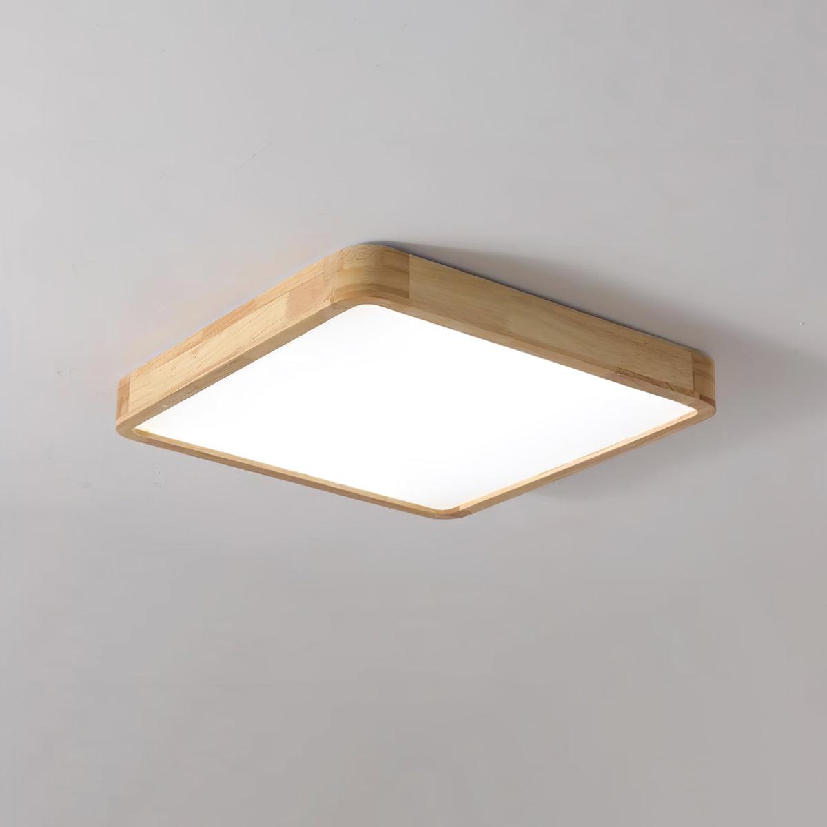 Lustra Deckenleuchte Holz Geometrisch LED-Letslighting