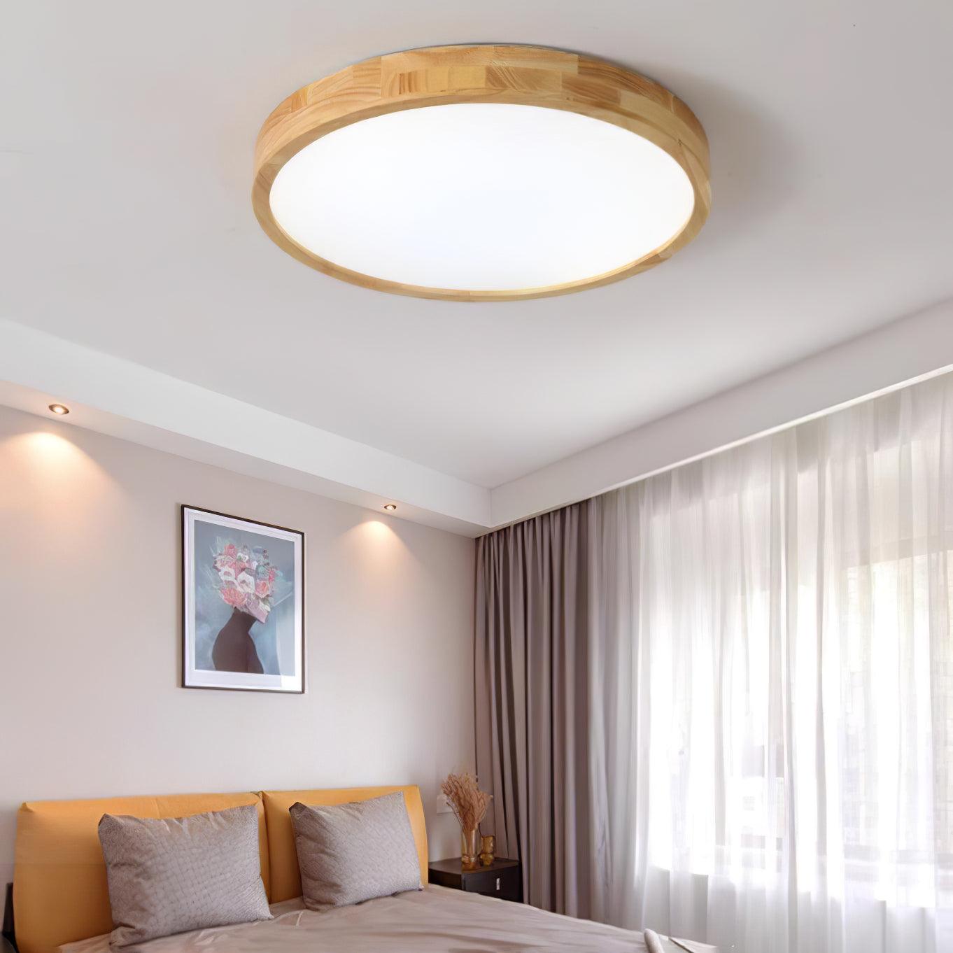 Lustra Deckenleuchte Holz Geometrisch LED-Letslighting