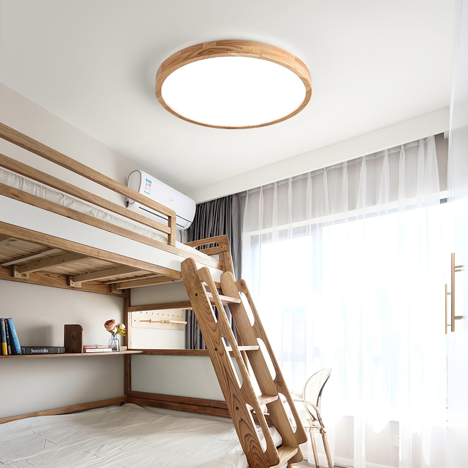 Lustra Deckenleuchte Holz Geometrisch LED-Letslighting