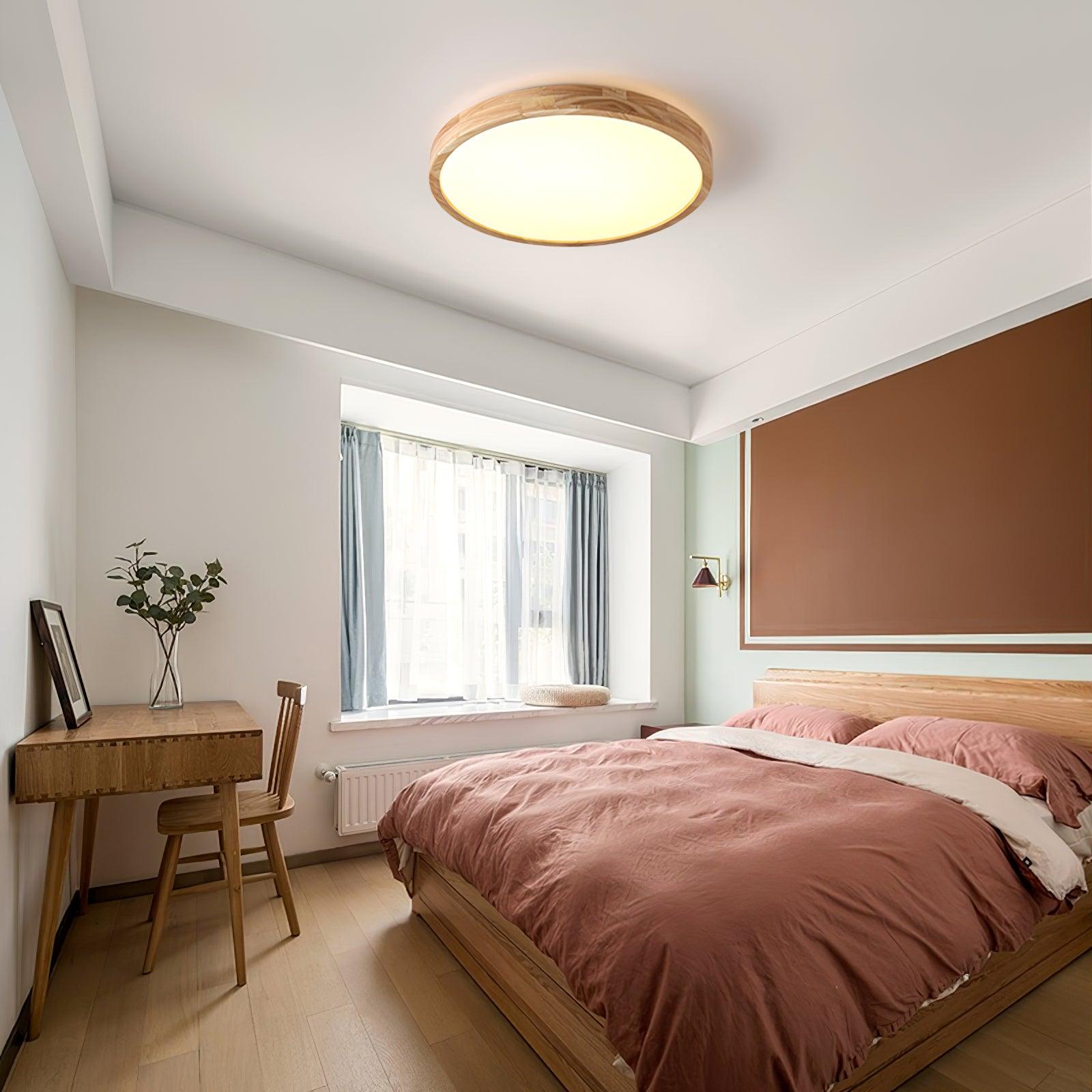 Lustra Deckenleuchte Holz Geometrisch LED-Letslighting