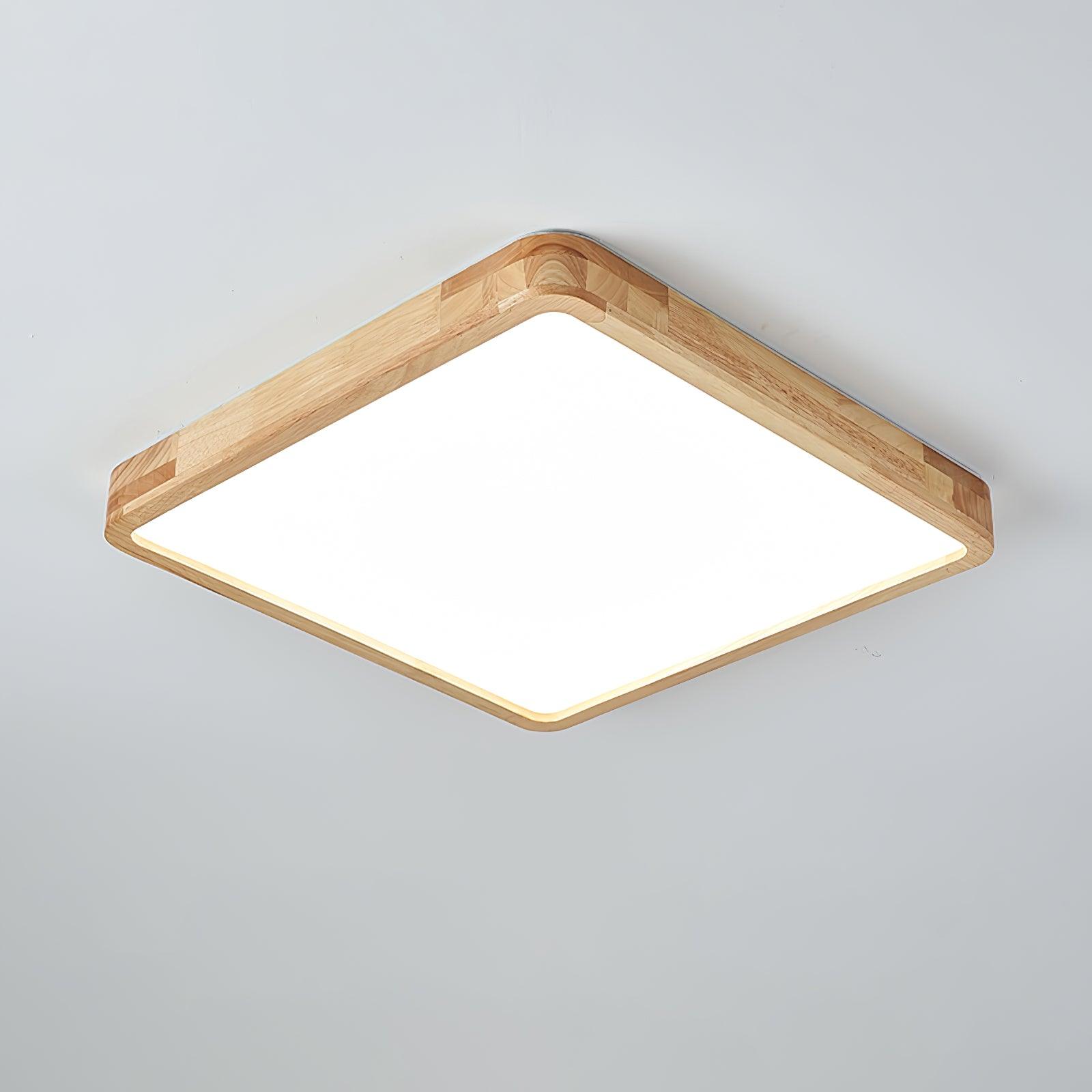 Lustra Deckenleuchte Holz Geometrisch LED-Letslighting