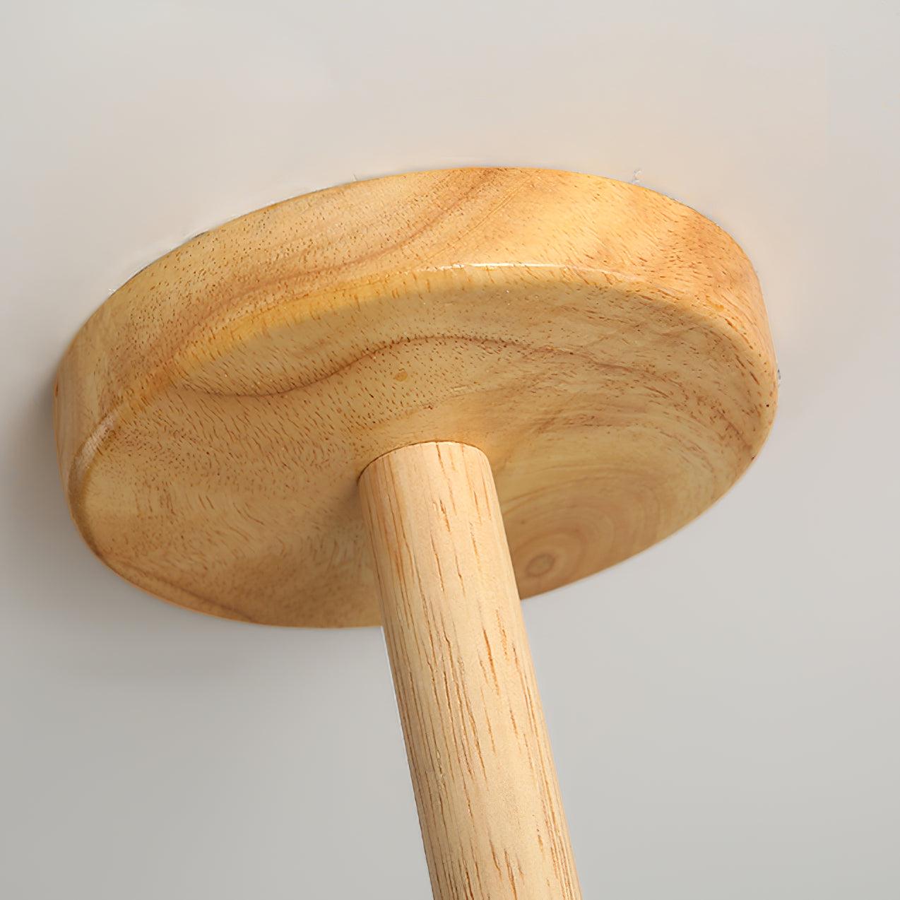 Lustra Kronleuchter Holz Globus Retro-Letslighting
