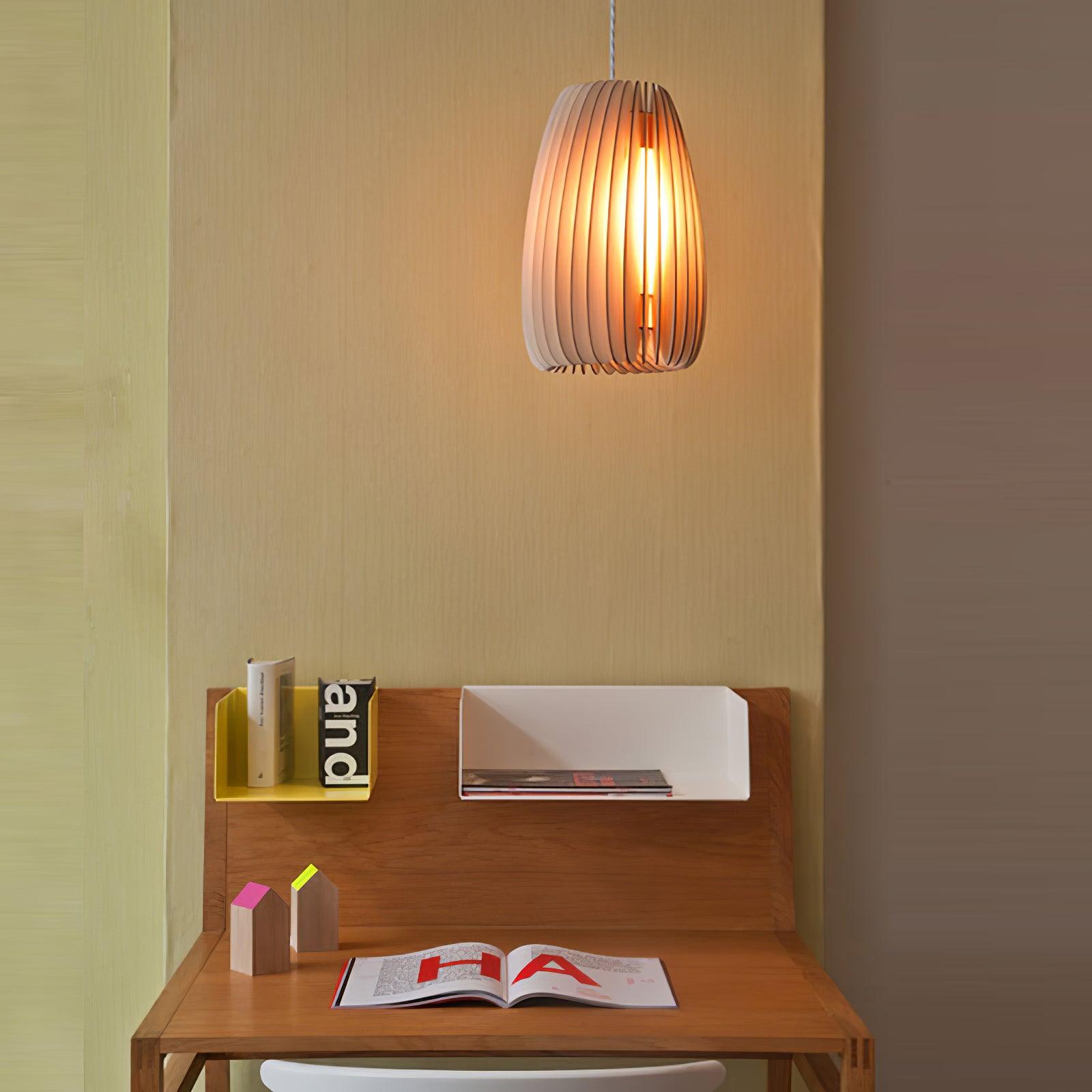Vovene Elegance Einzigartige Kugel Holz Pendelleuchte-Letslighting