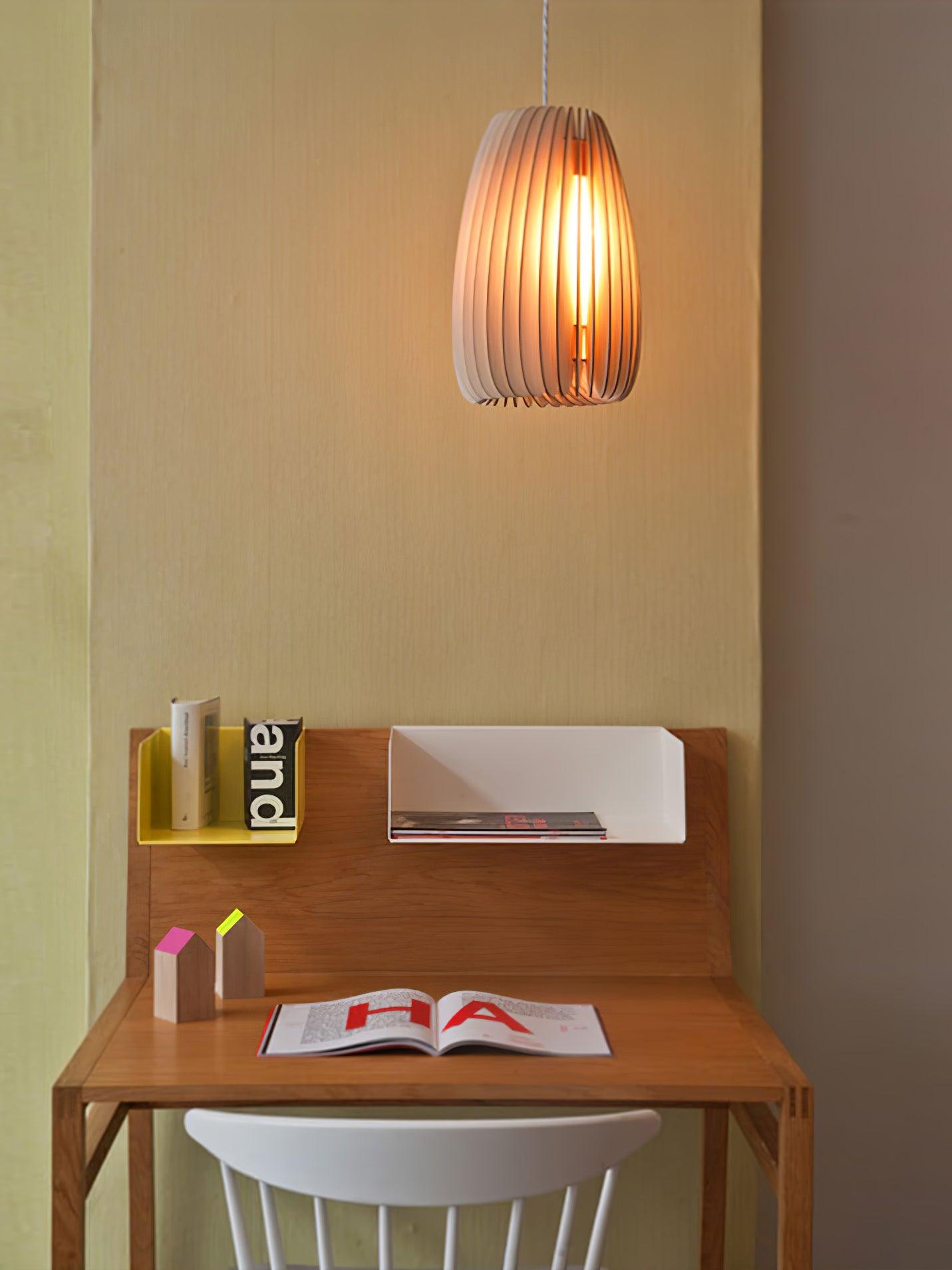 Vovene Elegance Einzigartige Kugel Holz Pendelleuchte-Letslighting