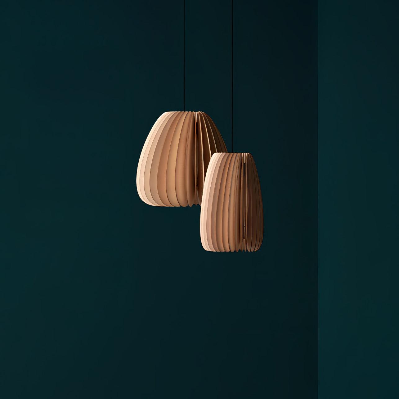 Vovene Elegance Einzigartige Kugel Holz Pendelleuchte-Letslighting