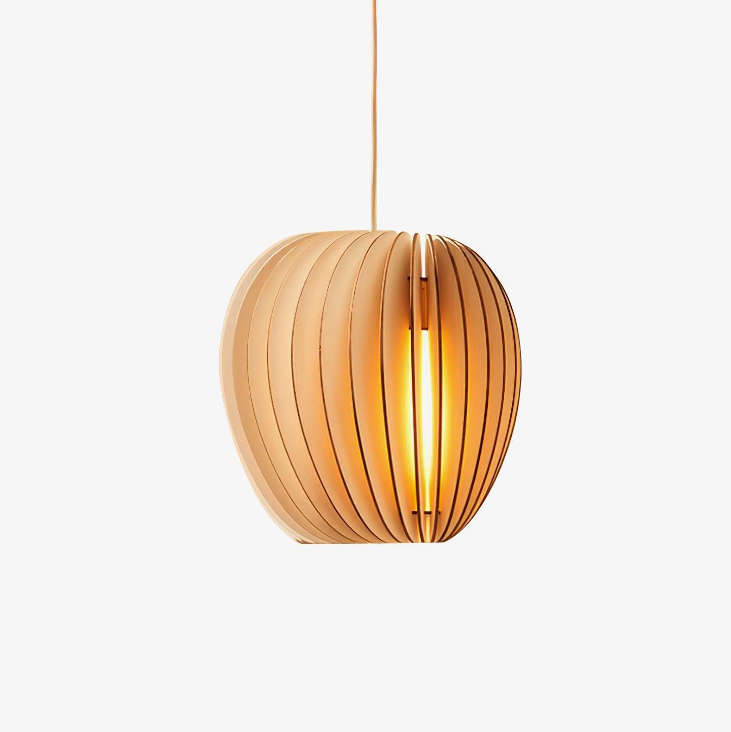 Vovene Elegance Einzigartige Kugel Holz Pendelleuchte-Letslighting