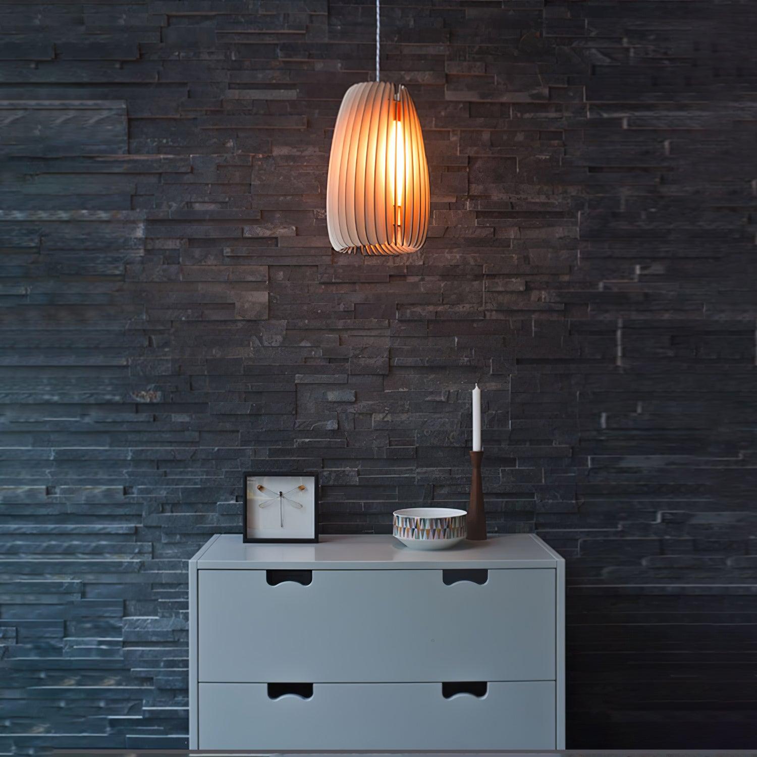 Vovene Elegance Einzigartige Kugel Holz Pendelleuchte-Letslighting