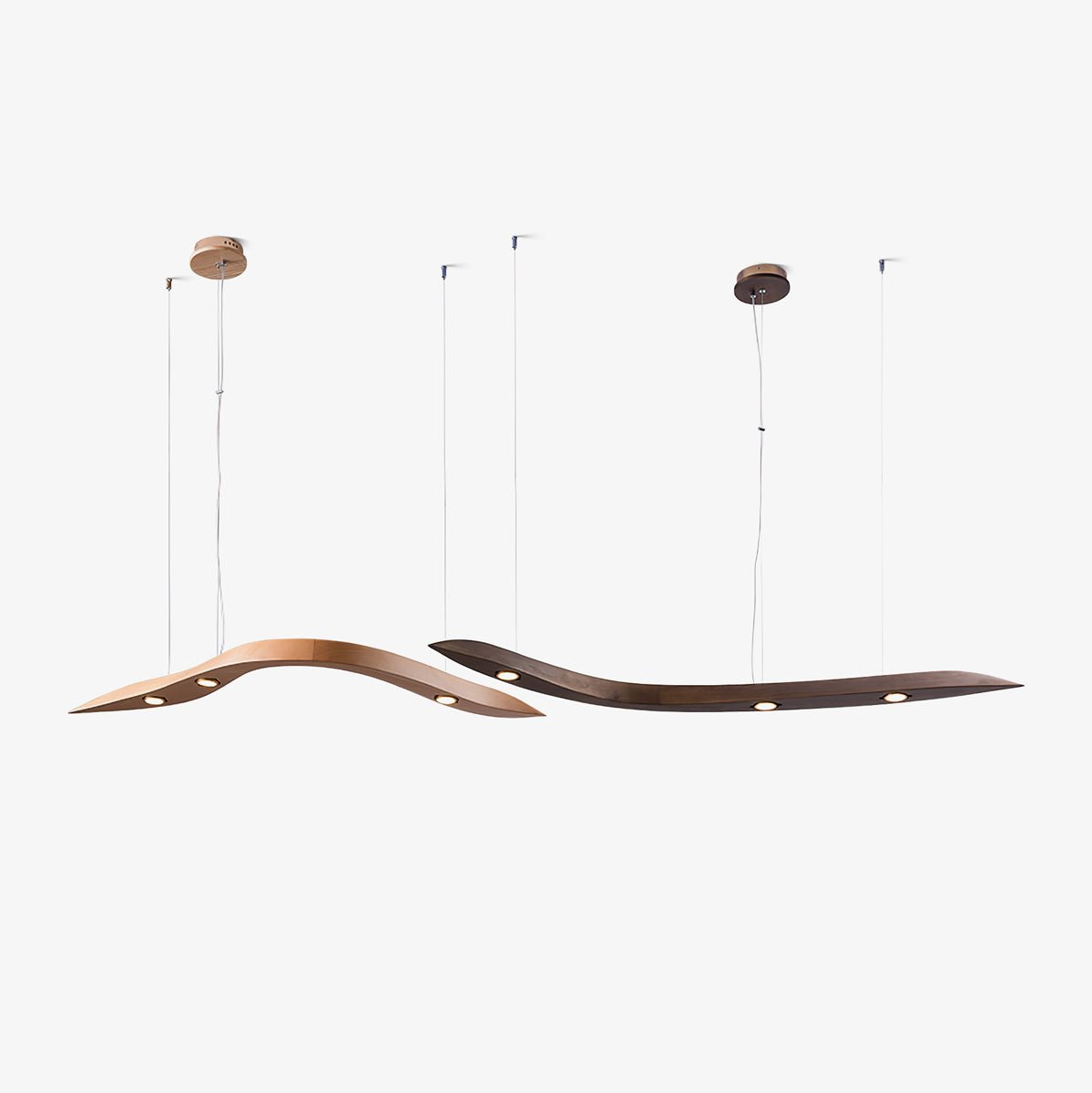 Flow Minimalistische Holz Pendelleuchte-Letslighting