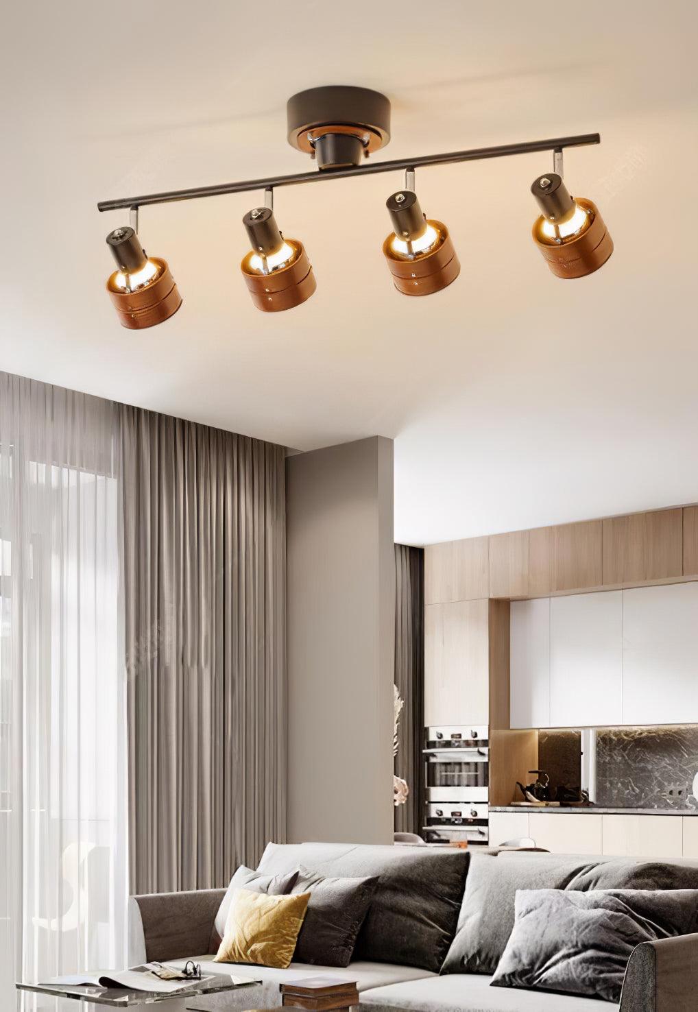 Elsorila Eleganz Verstellbar Spot Holz Deckenleuchte-Letslighting