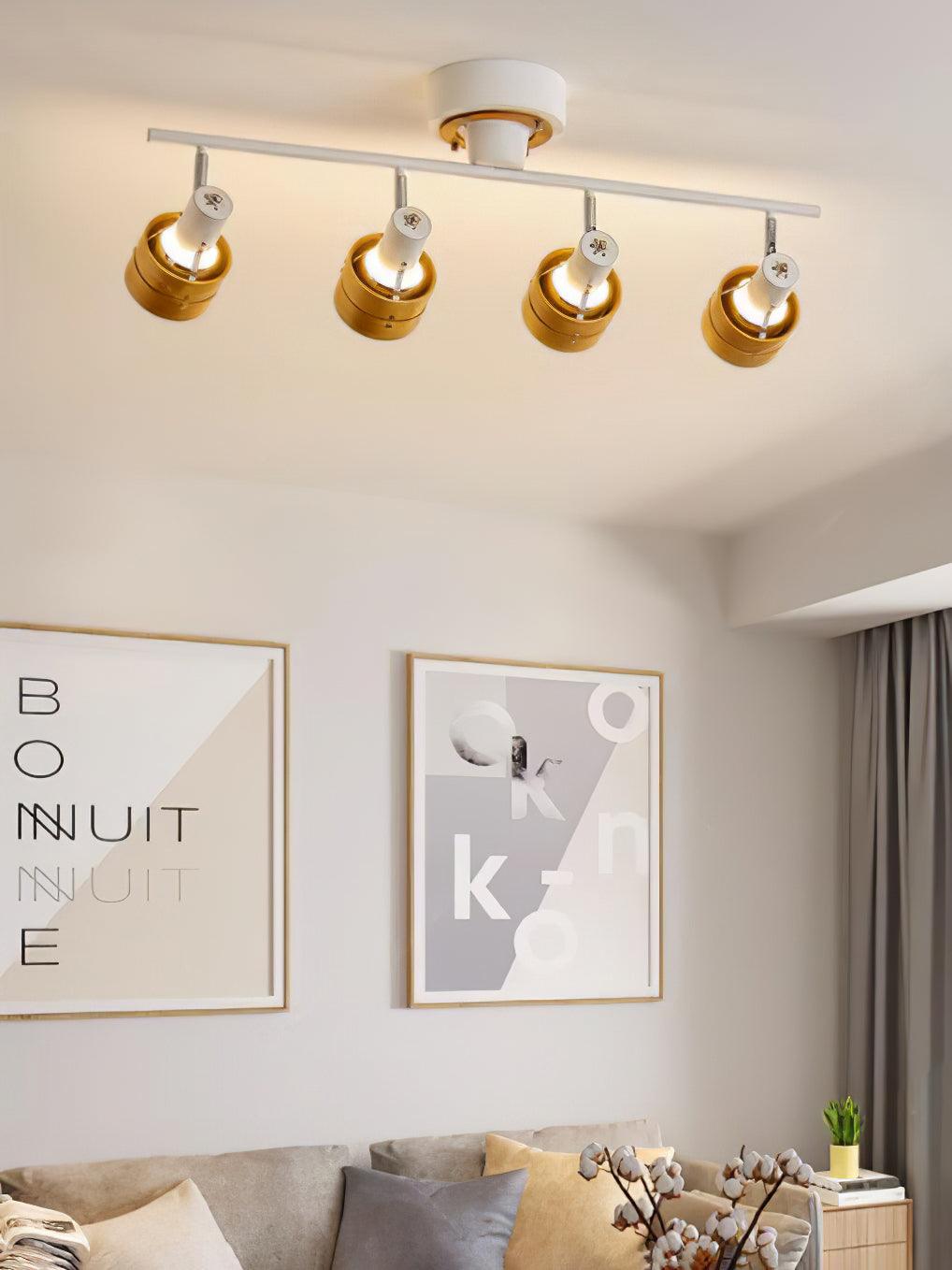 Elsorila Eleganz Verstellbar Spot Holz Deckenleuchte-Letslighting