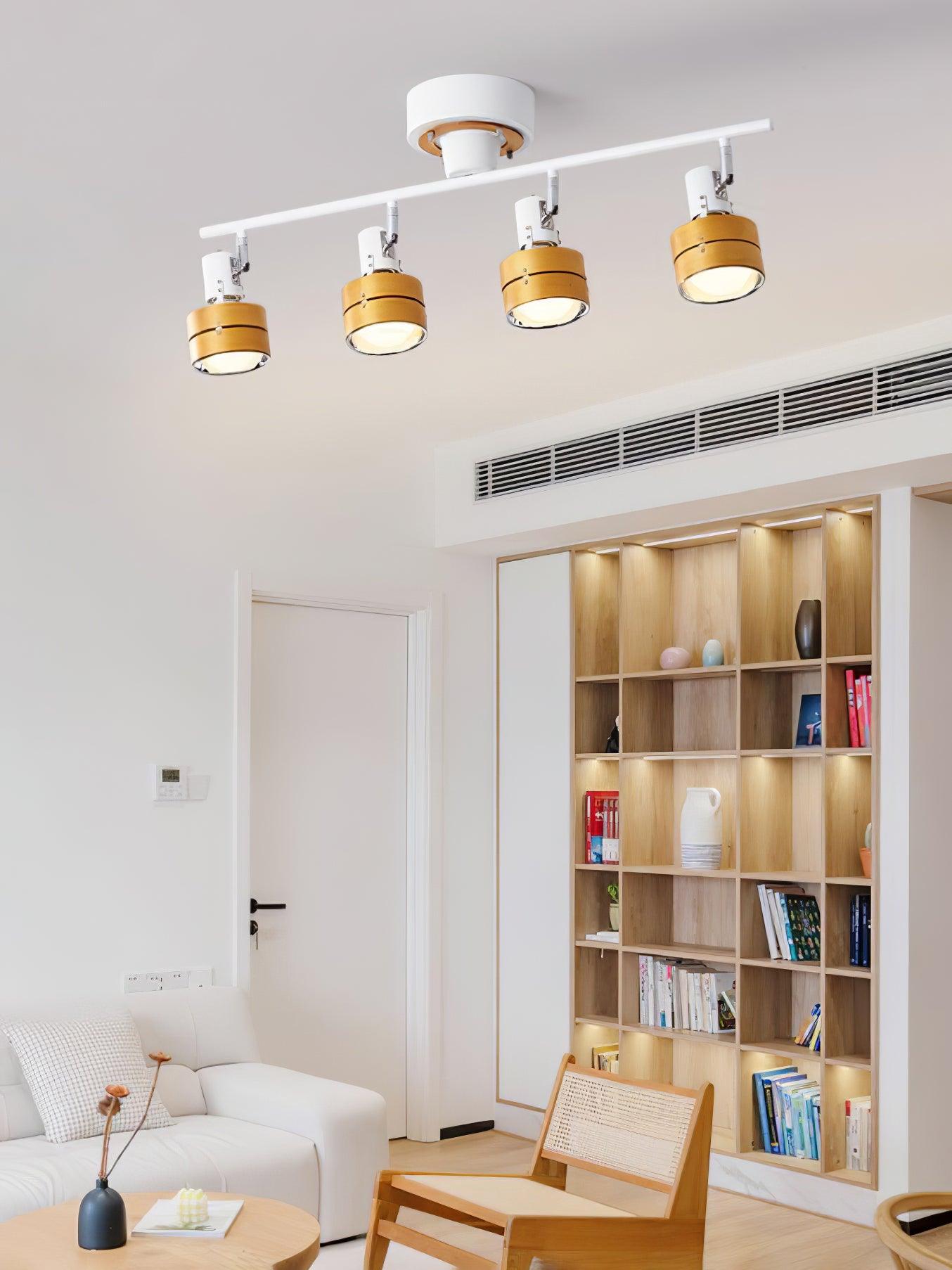 Elsorila Eleganz Verstellbar Spot Holz Deckenleuchte-Letslighting