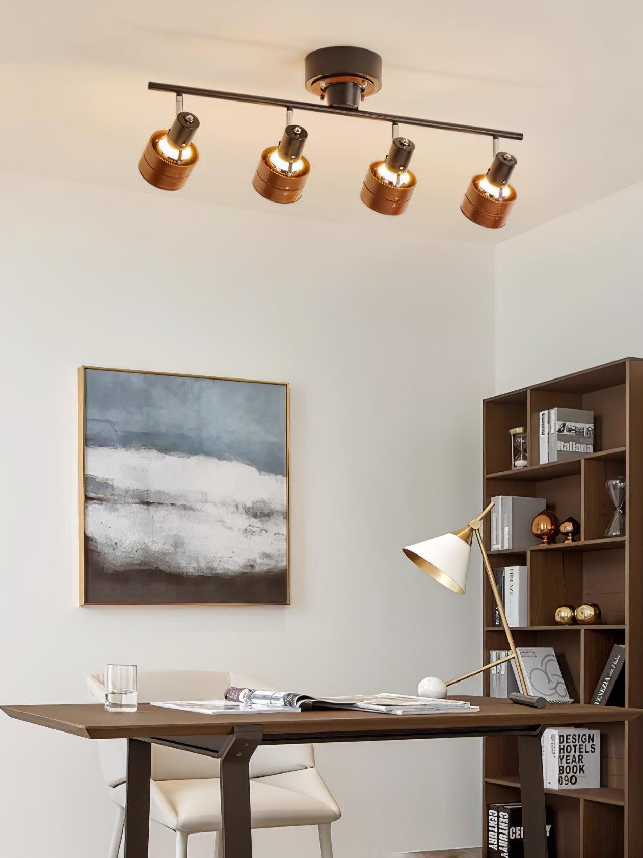 Elsorila Eleganz Verstellbar Spot Holz Deckenleuchte-Letslighting