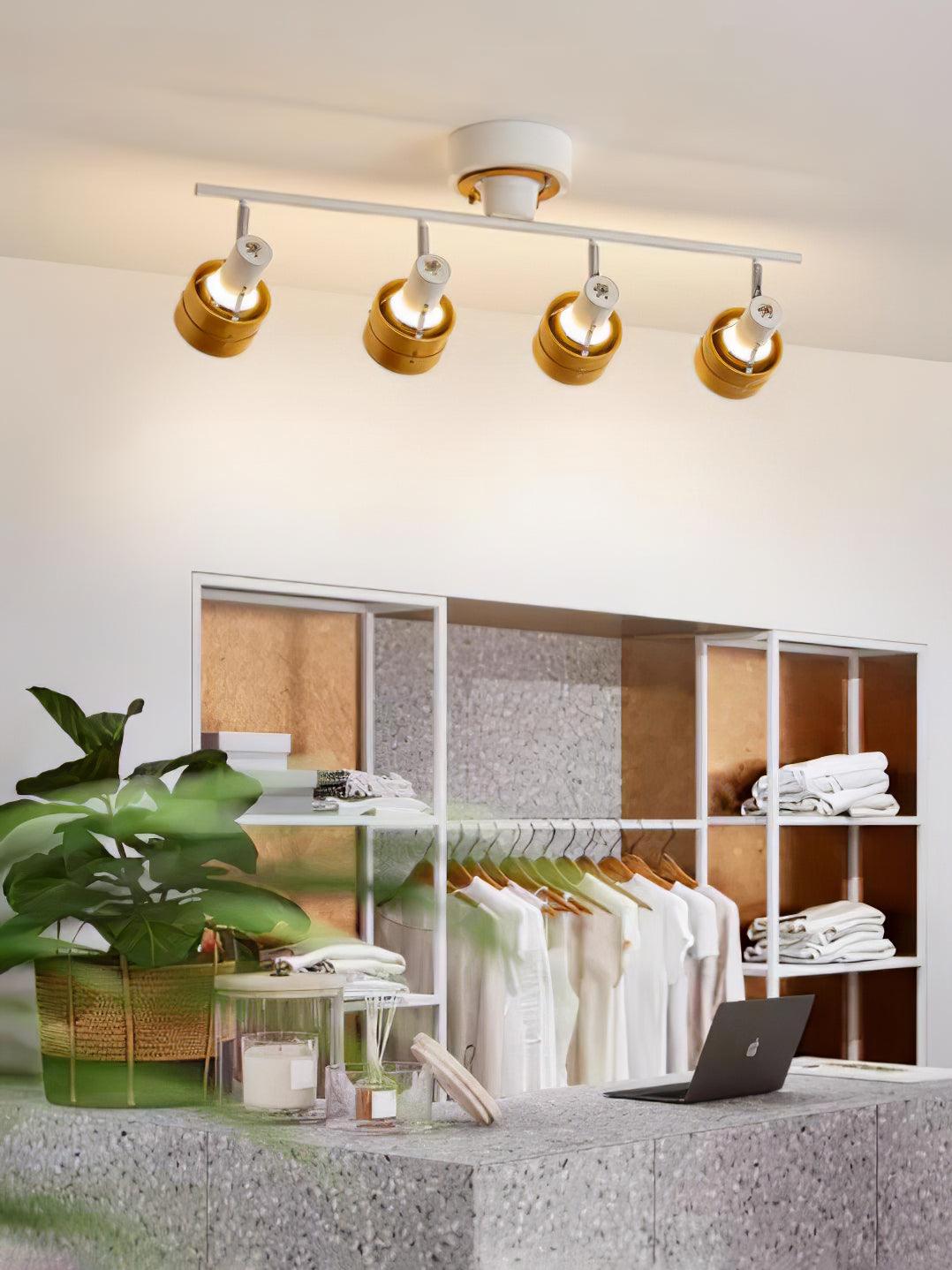 Elsorila Eleganz Verstellbar Spot Holz Deckenleuchte-Letslighting