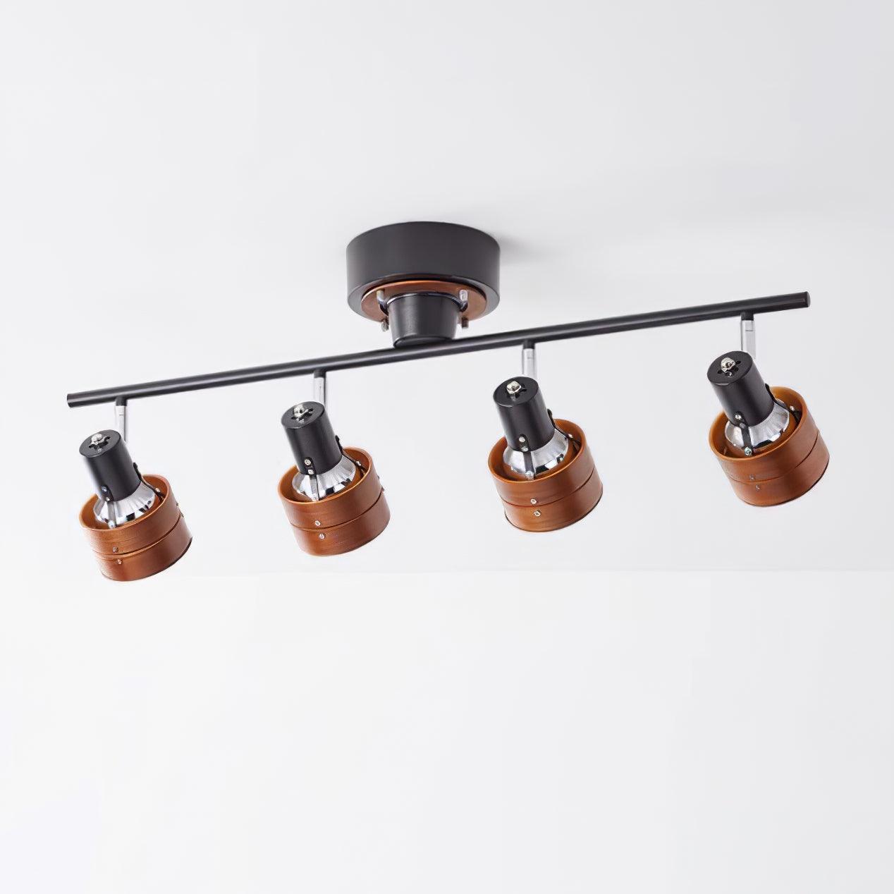 Elsorila Eleganz Verstellbar Spot Holz Deckenleuchte-Letslighting