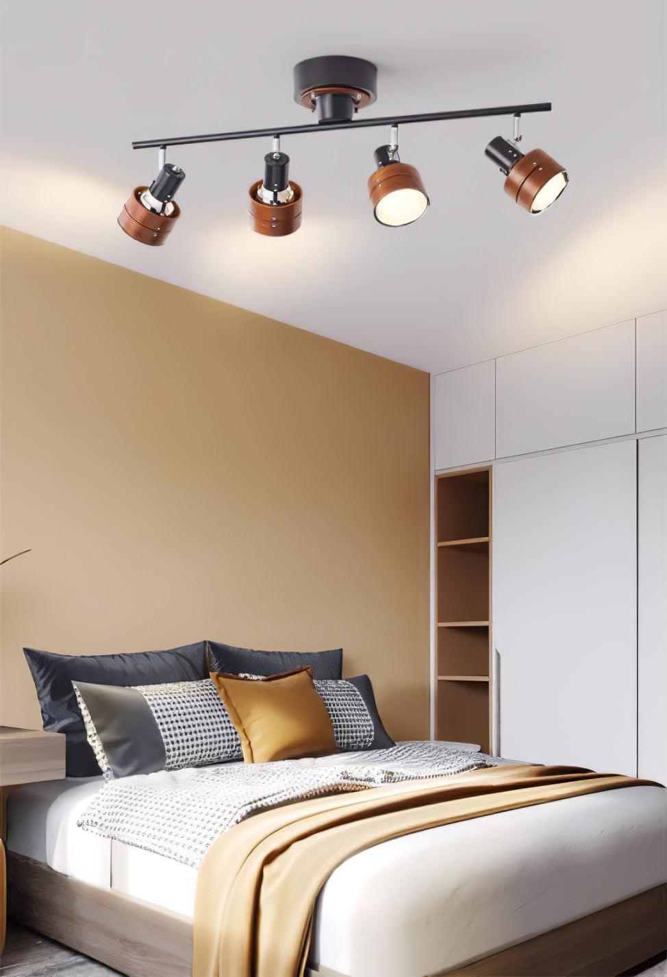 Elsorila Eleganz Verstellbar Spot Holz Deckenleuchte-Letslighting