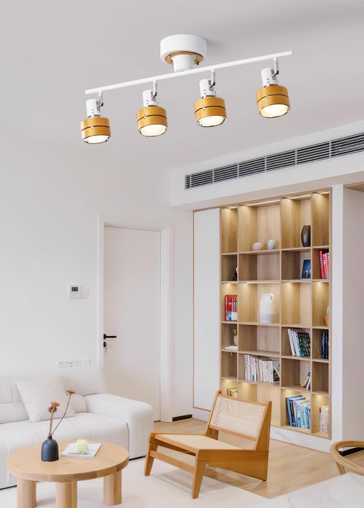 Elsorila Eleganz Verstellbar Spot Holz Deckenleuchte-Letslighting