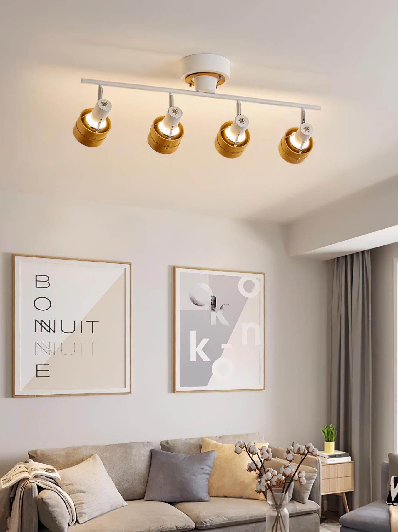 Elsorila Eleganz Verstellbar Spot Holz Deckenleuchte-Letslighting