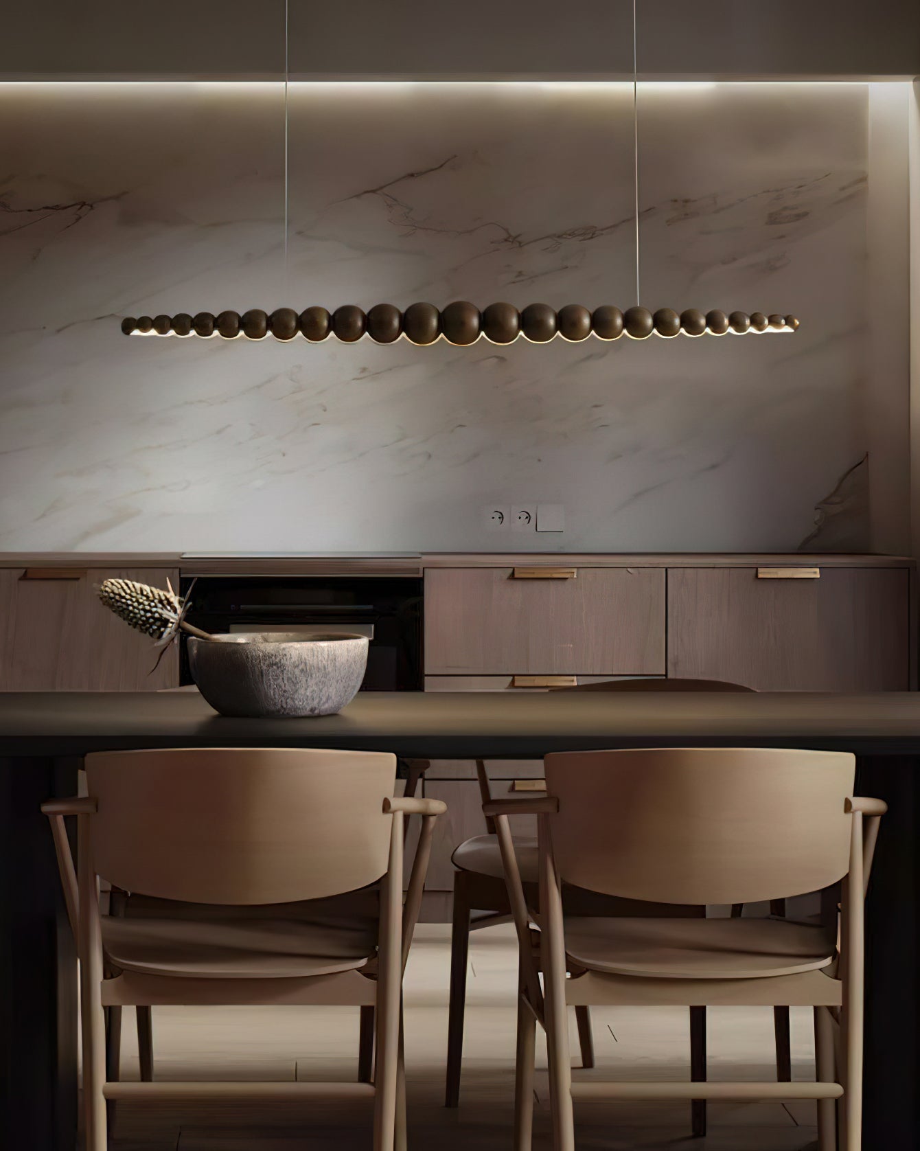 Orlanre Holz Minimalistisch Pendelleuchte-Letslighting
