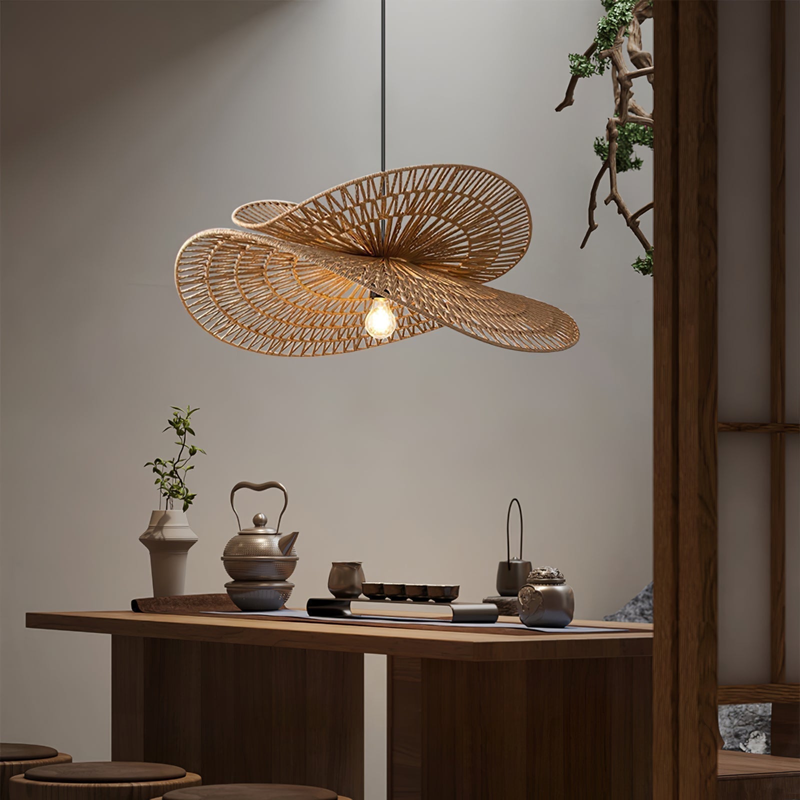 Avelora Hanfseil Traditionell Pendelleuchte-Letslighting