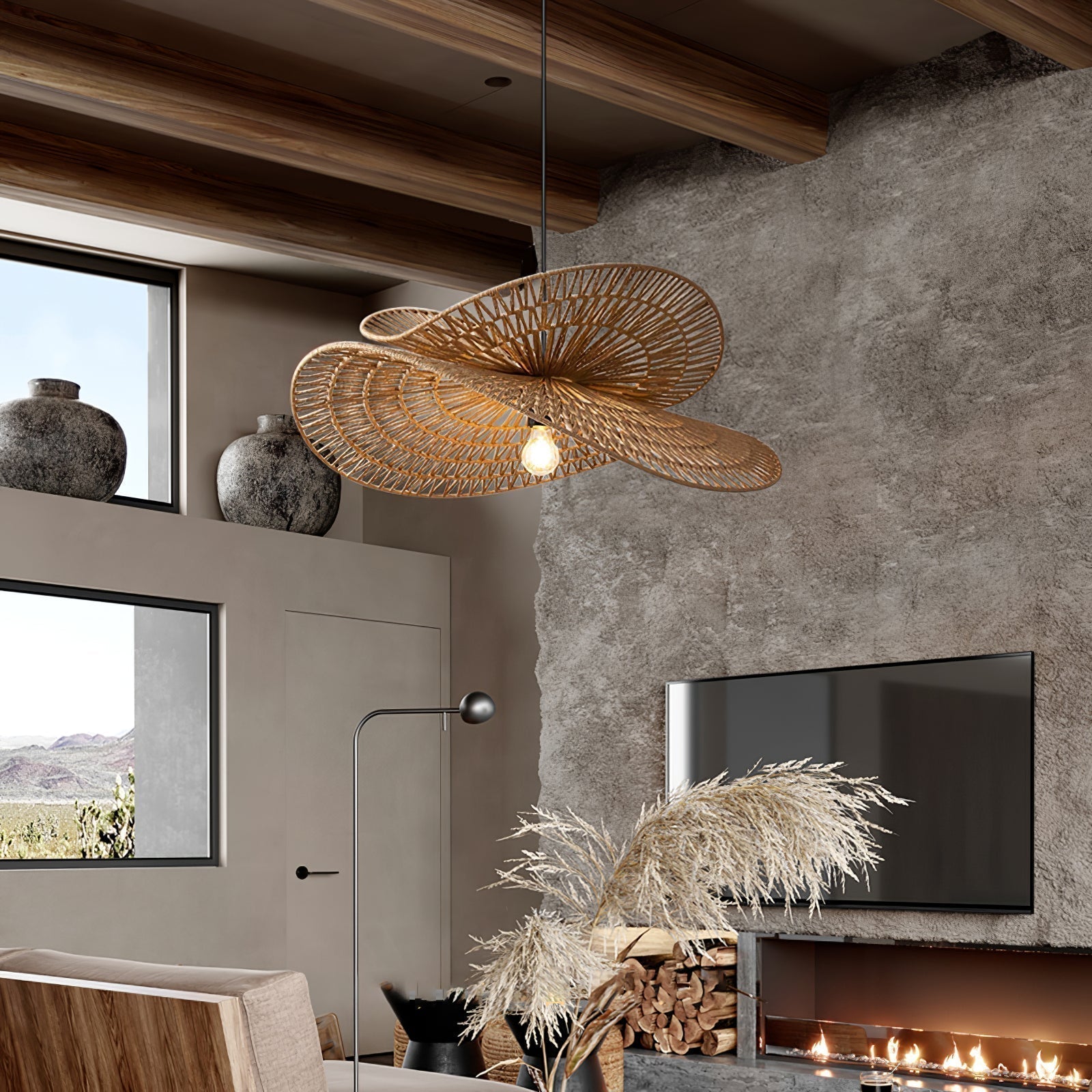 Avelora Hanfseil Traditionell Pendelleuchte-Letslighting