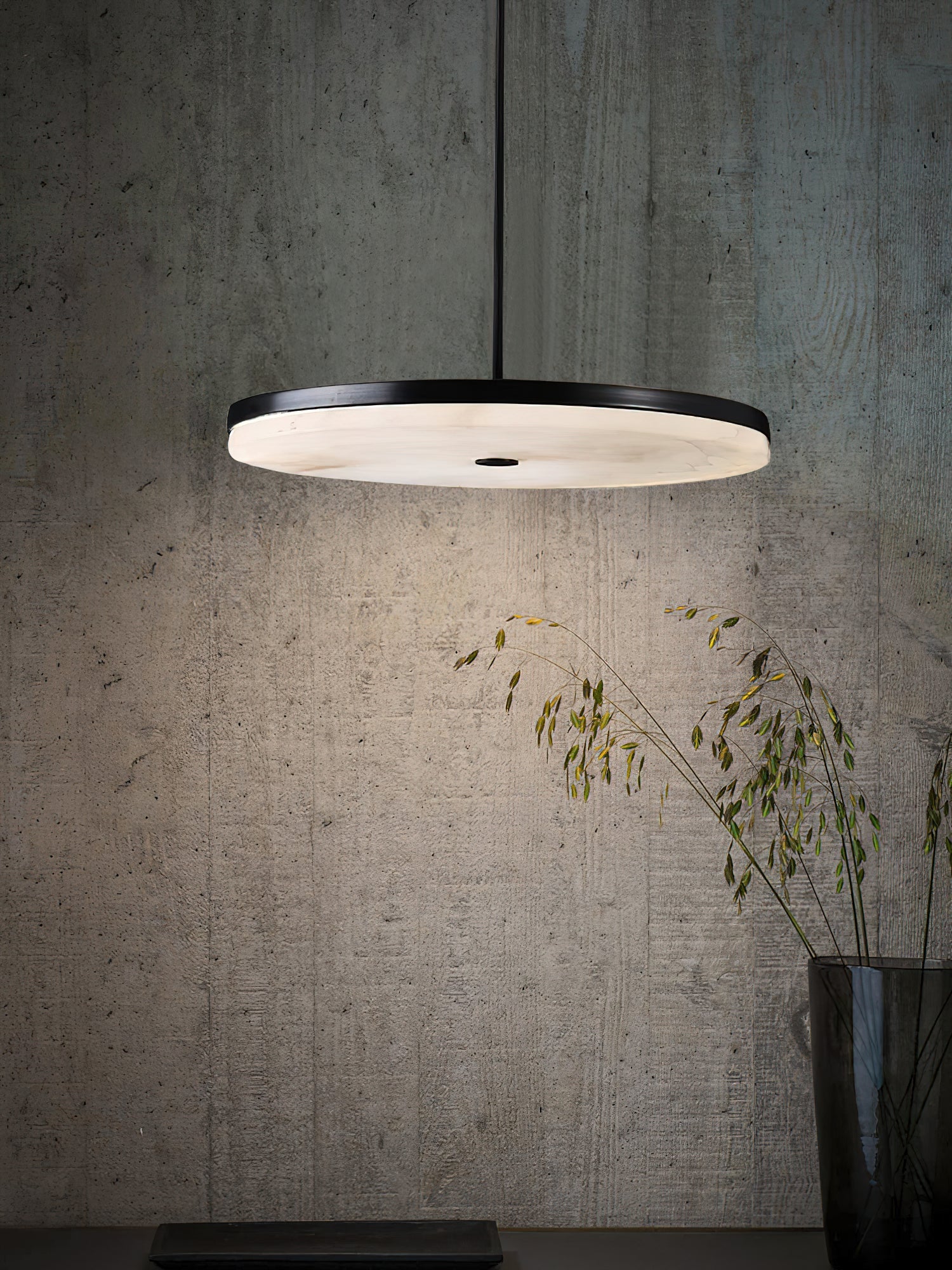 Utalion Modern Minimalist Metal Alabaster Pendant Light - Letslighting