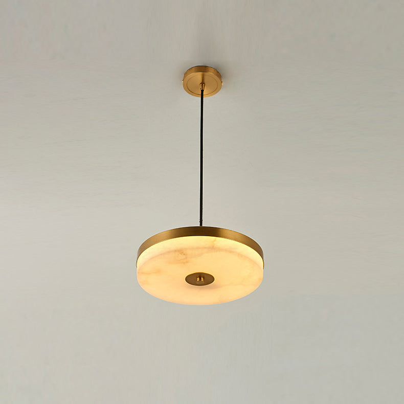 Utalion Modern Minimalist Metal Alabaster Pendant Light - Letslighting