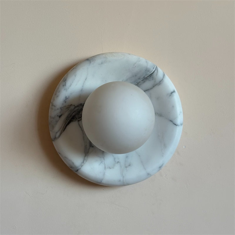Zoraean Premium Elegance White Marble Sconce Wall Lamp - Letslighting