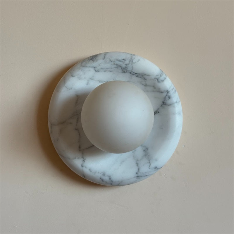 Zoraean Premium Elegance White Marble Sconce Wall Lamp - Letslighting