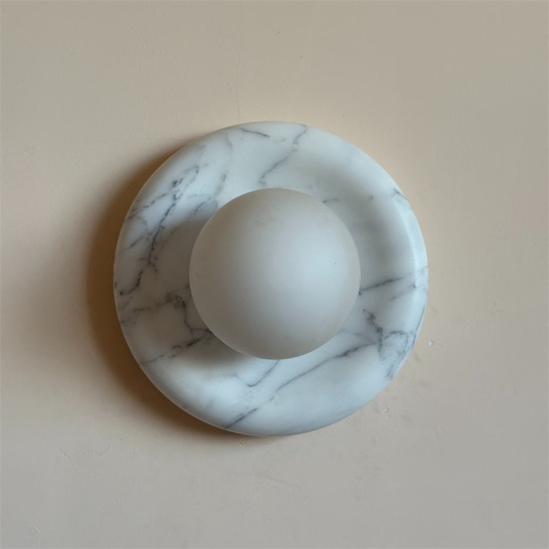 Zoraean Premium Elegance White Marble Sconce Wall Lamp - Letslighting