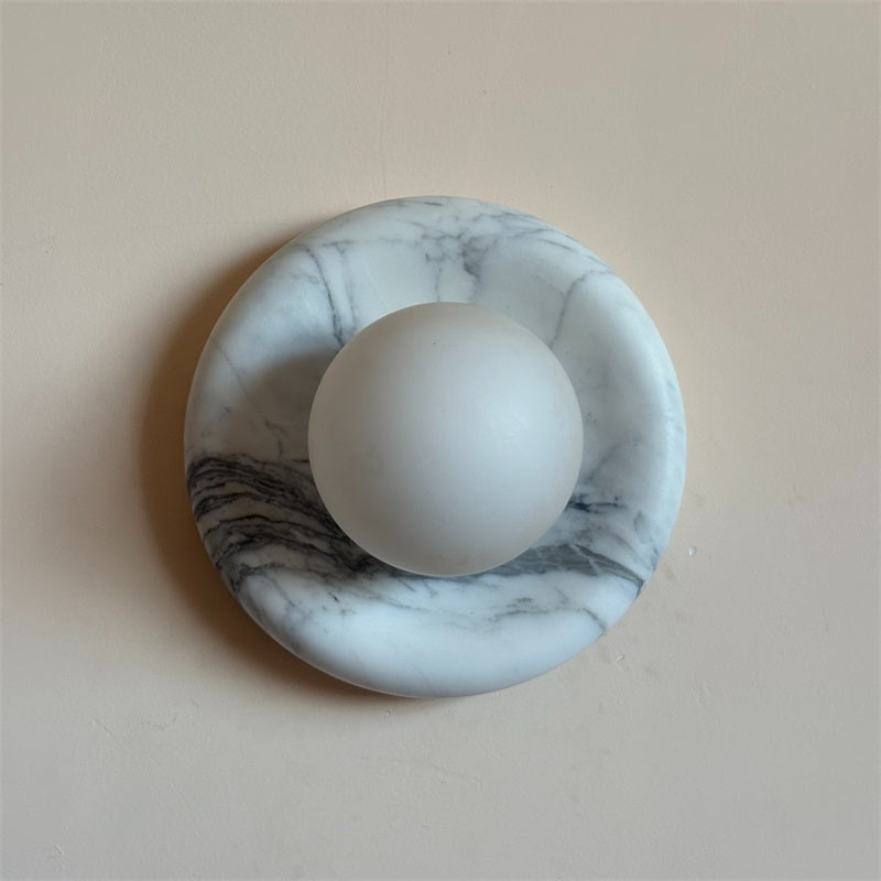 Zoraean Premium Elegance White Marble Sconce Wall Lamp - Letslighting