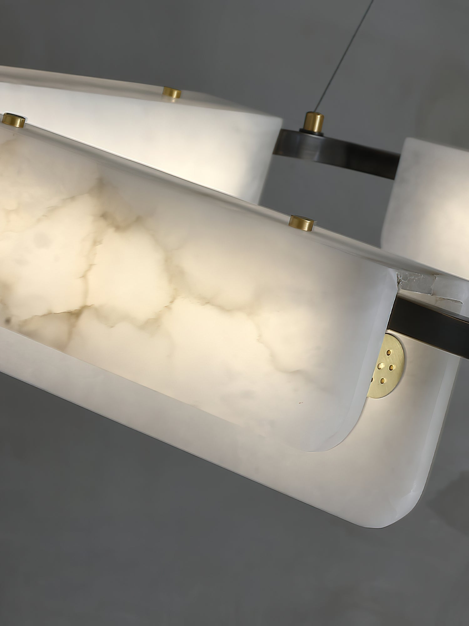 Syphaen Postmodern Luxury Metal Alabaster Chandelier - Letslighting