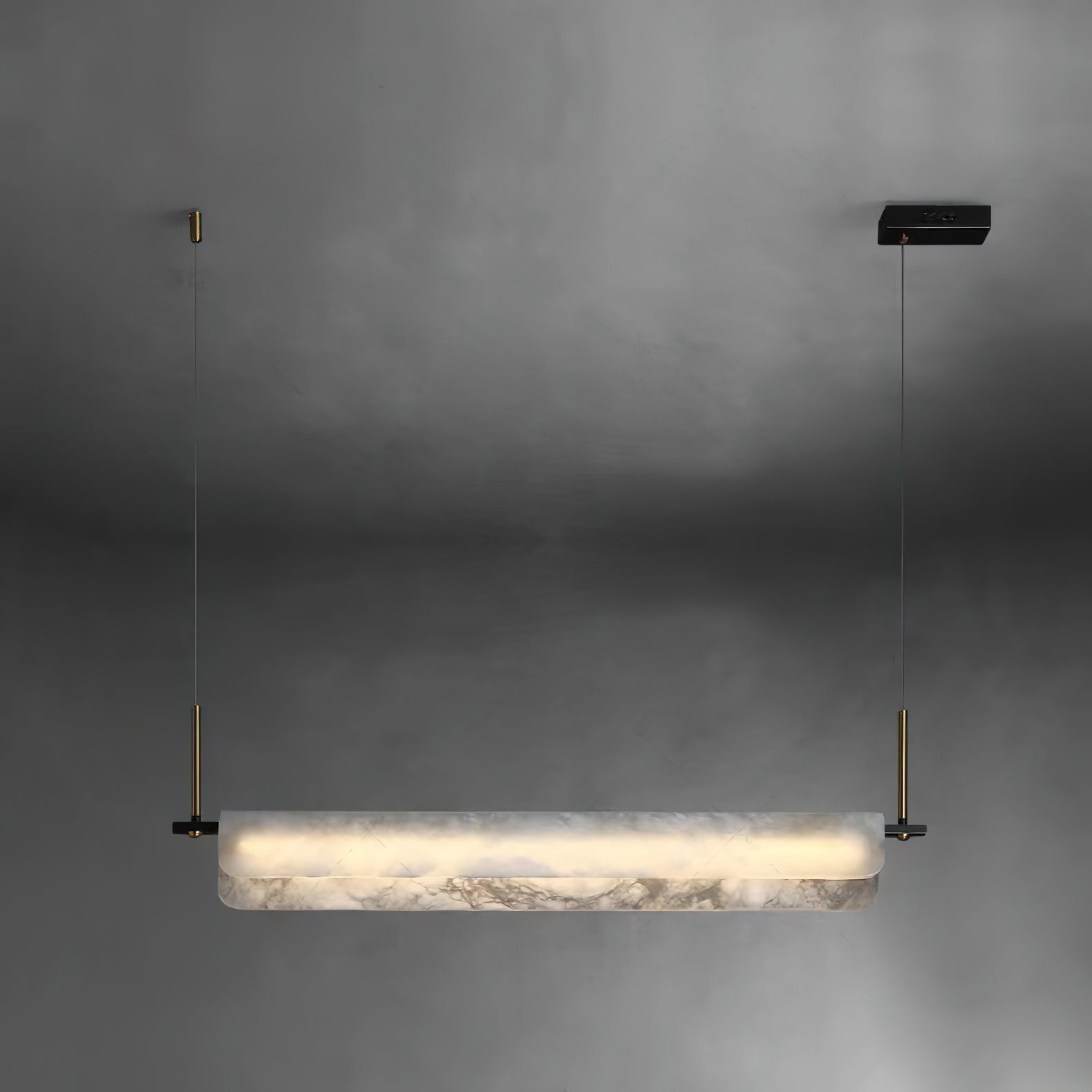 Eshaisra Modern Minimalist Metal Alabaster Pendant Light - Letslighting