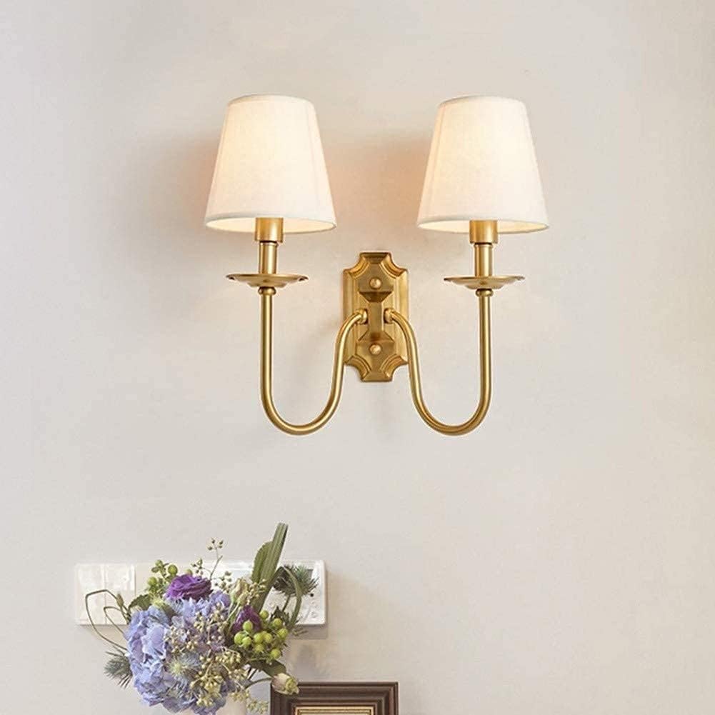 Ilsolion Vintage Industrielle Stoff-Wandleuchte-Letslighting
