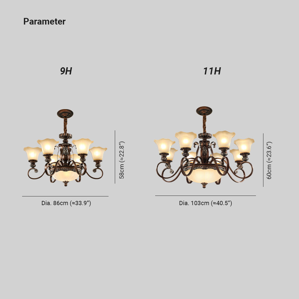 Arisha Retro Kreativ Pendelleuchte Metall Glas Wohnzimmer Schlafzimme
