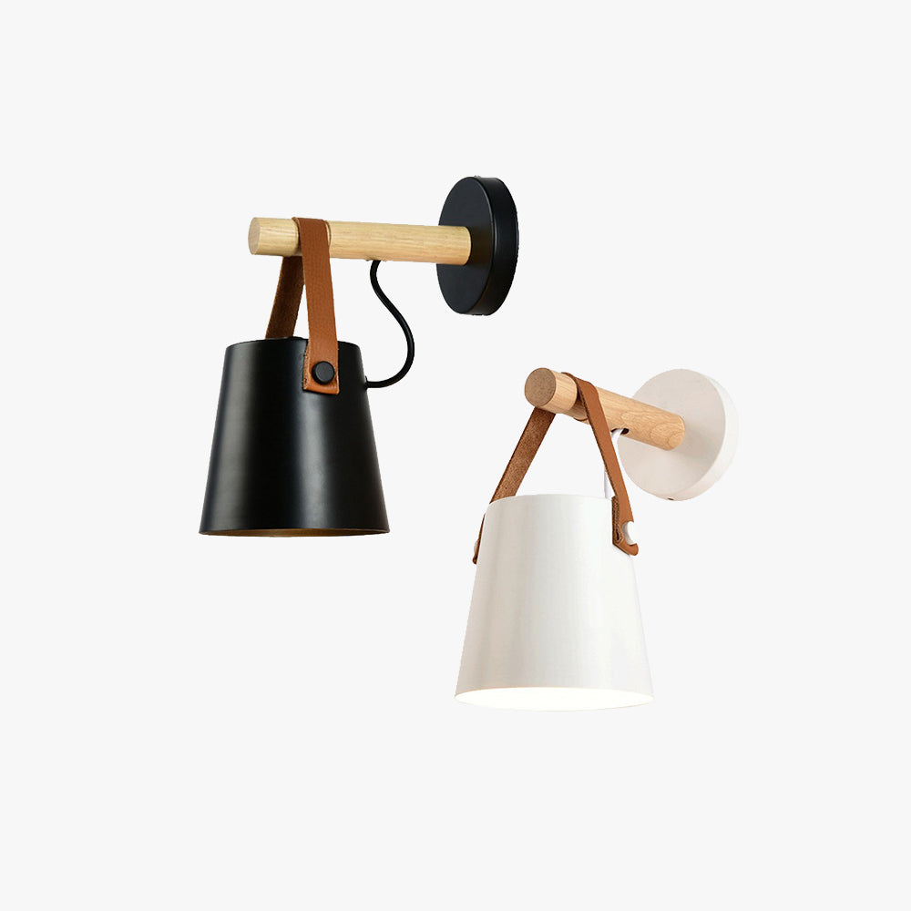 Silva Modern Minimalistisch Metall Holz IInnenbereich Wandleuchte Schlafzimmer